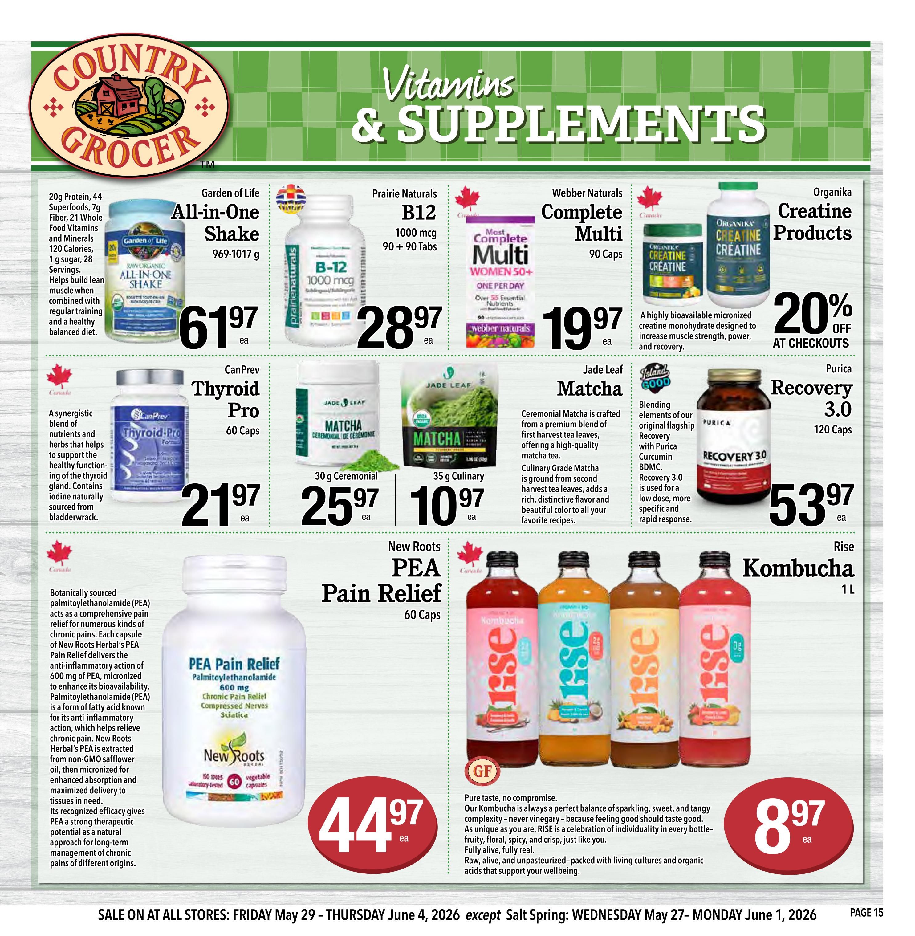 Country Grocer Flyer May 29 to June 4