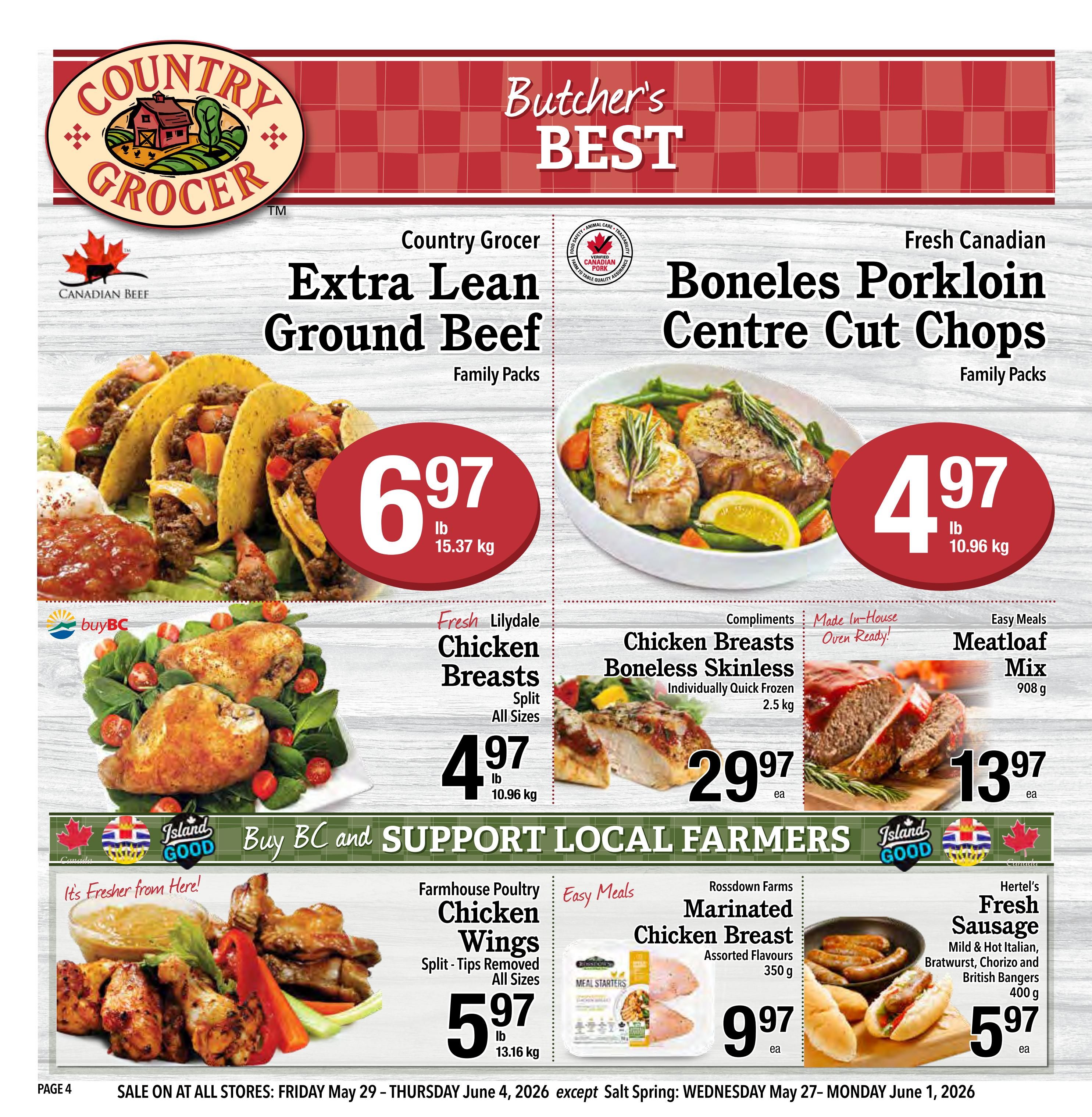 Country Grocer Flyer May 29 to June 4
