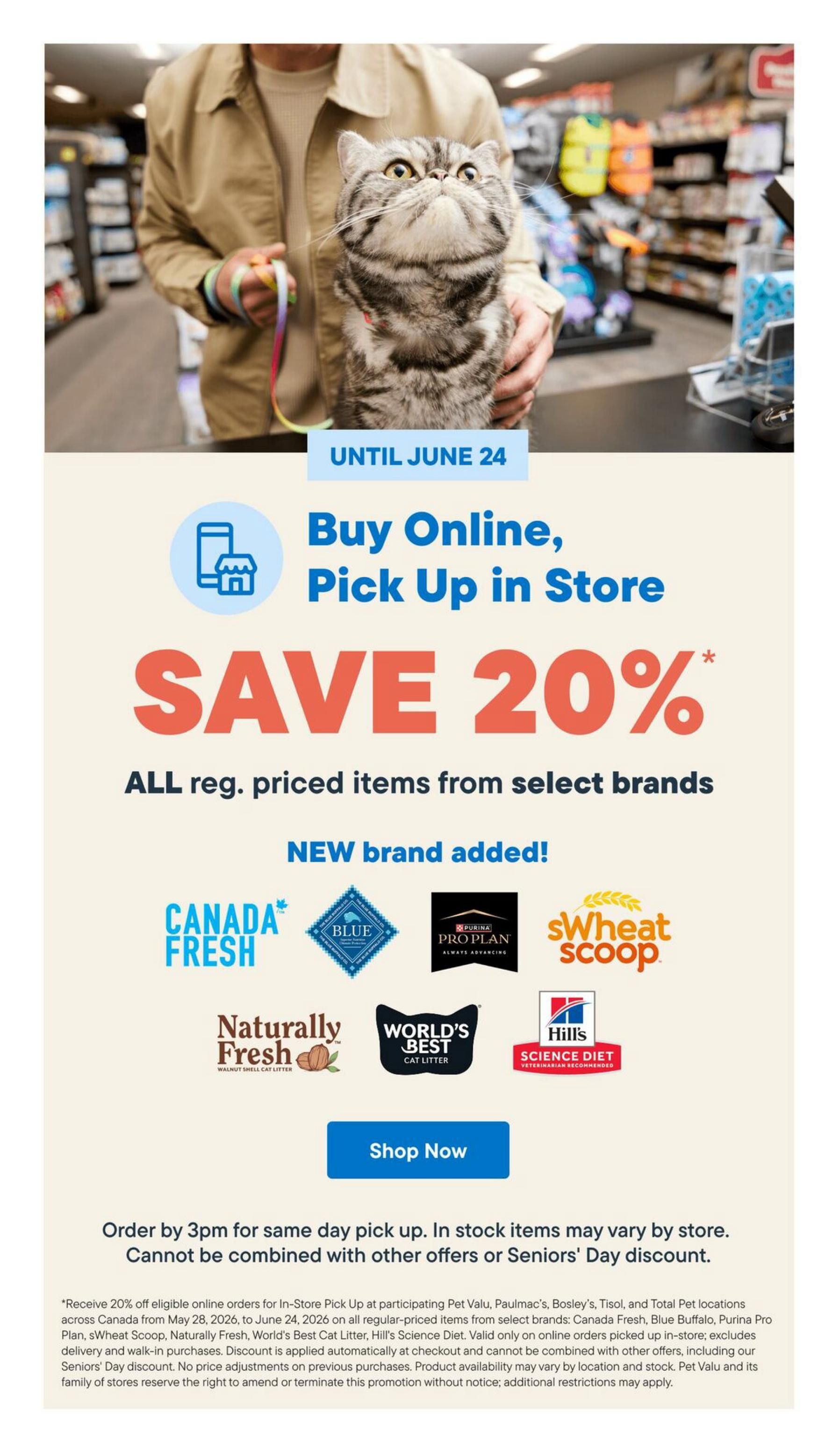 Tisol Pet Nutrition & Supply Stores Flyer May 28 to June 10