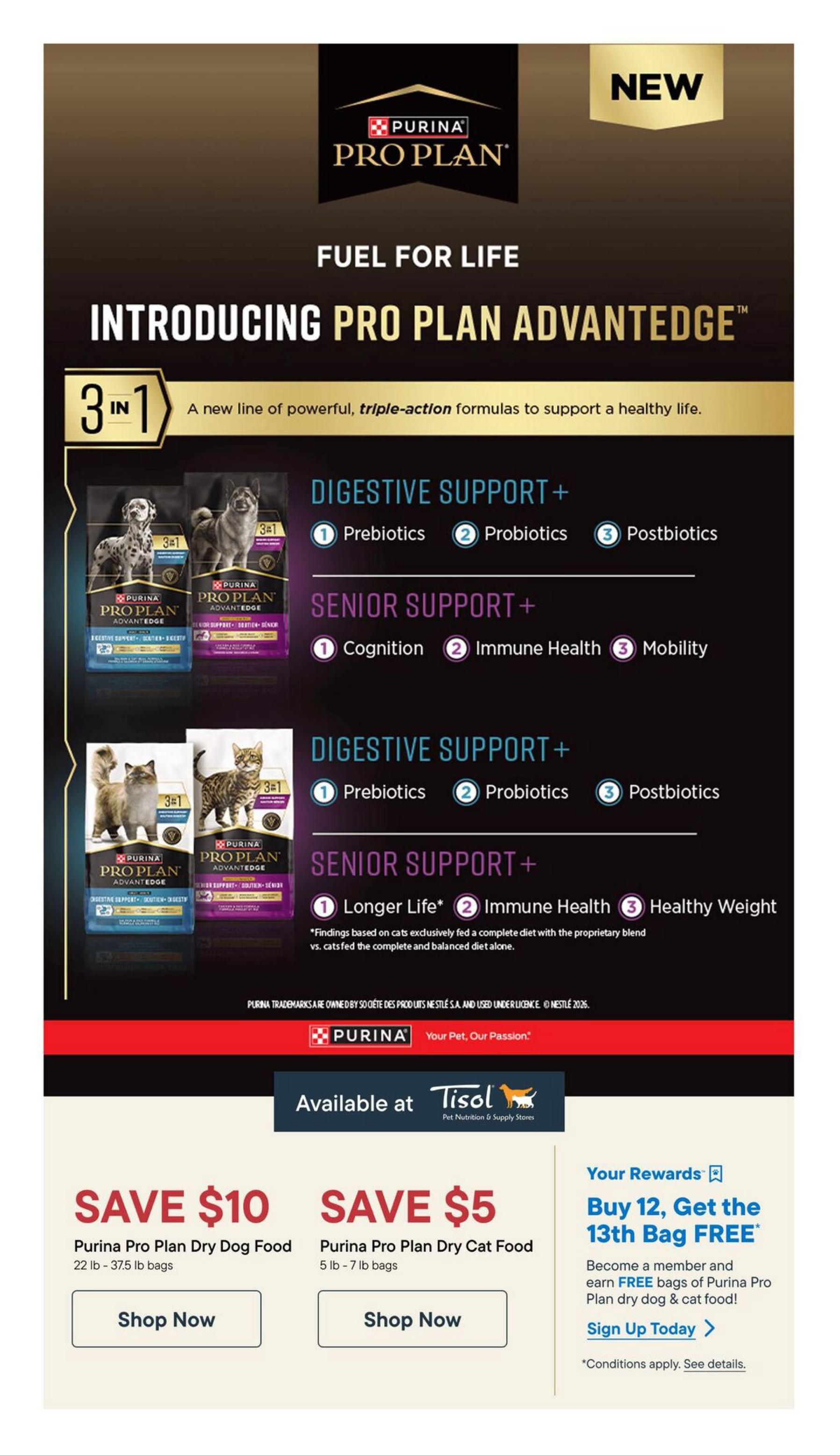 Tisol Pet Nutrition & Supply Stores Flyer May 28 to June 10