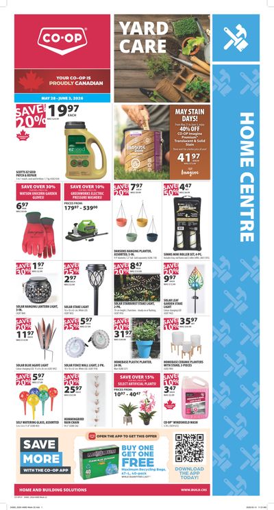 Co-op (West) Home Centre Flyer May 28 to June 3
