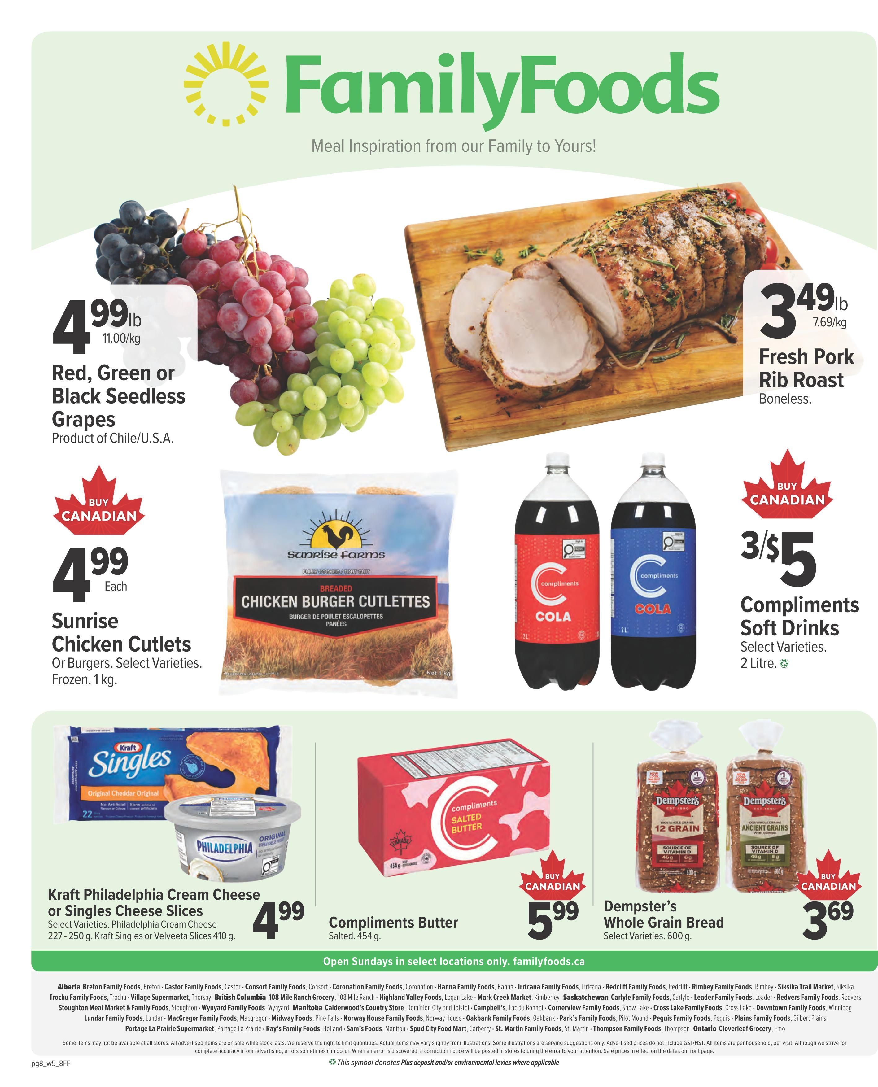 Family Foods Flyer May 28 to June 3