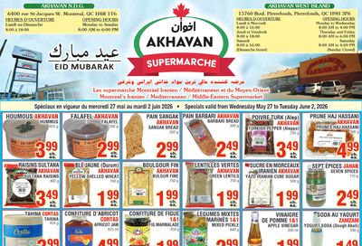 Akhavan Supermarche Flyer May 27 to June 2