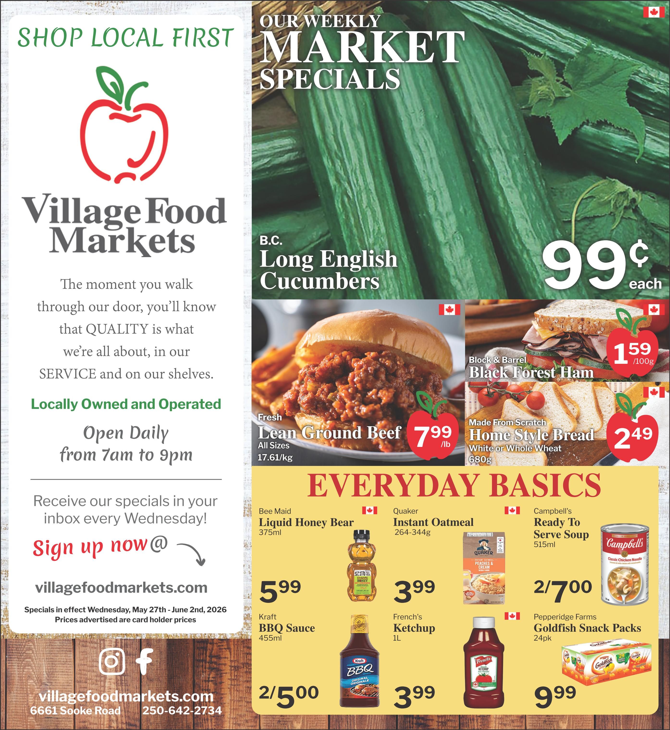 Village Food Markets Flyer May 27 to June 2