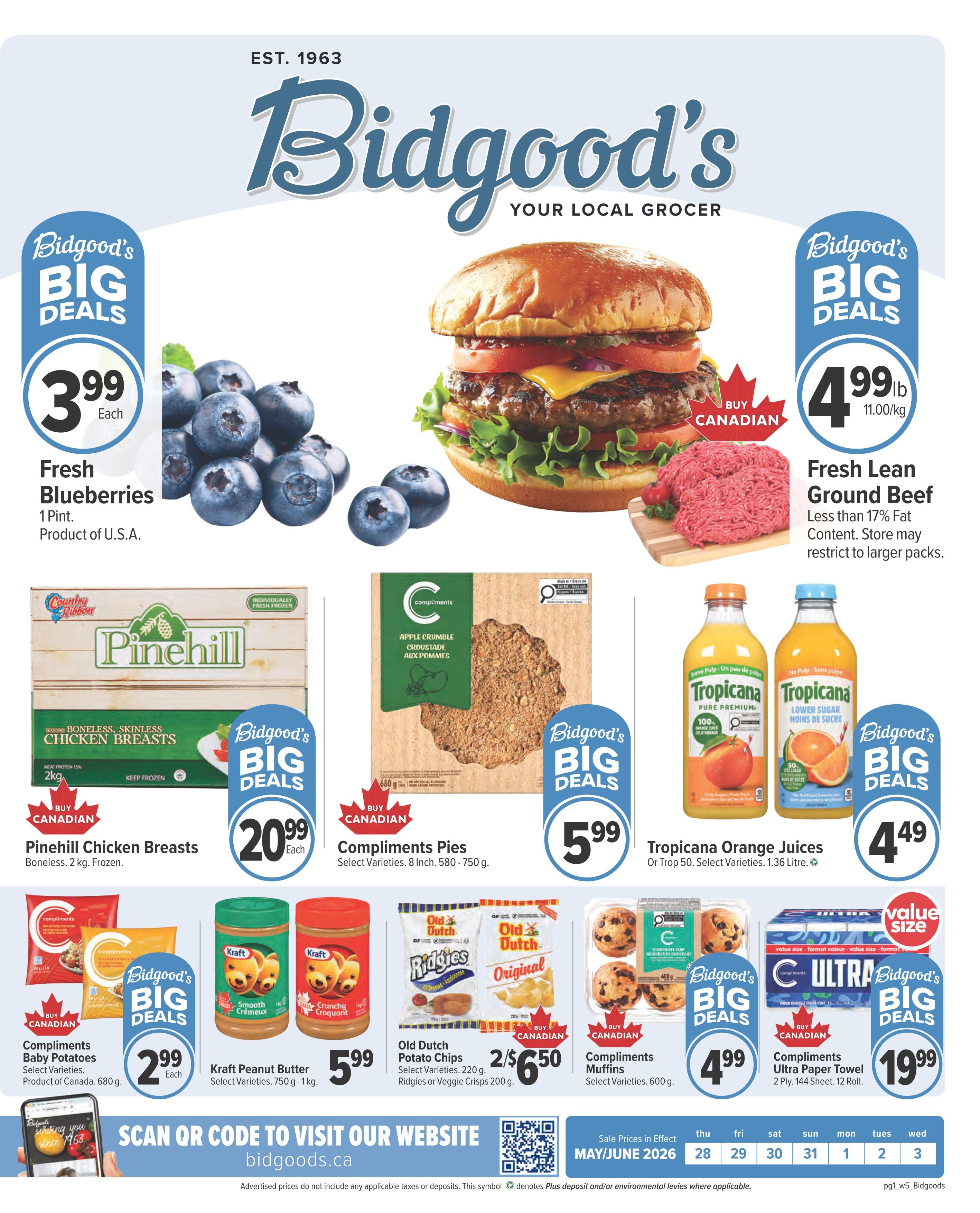 Bidgood's Flyer May 28 to June 3