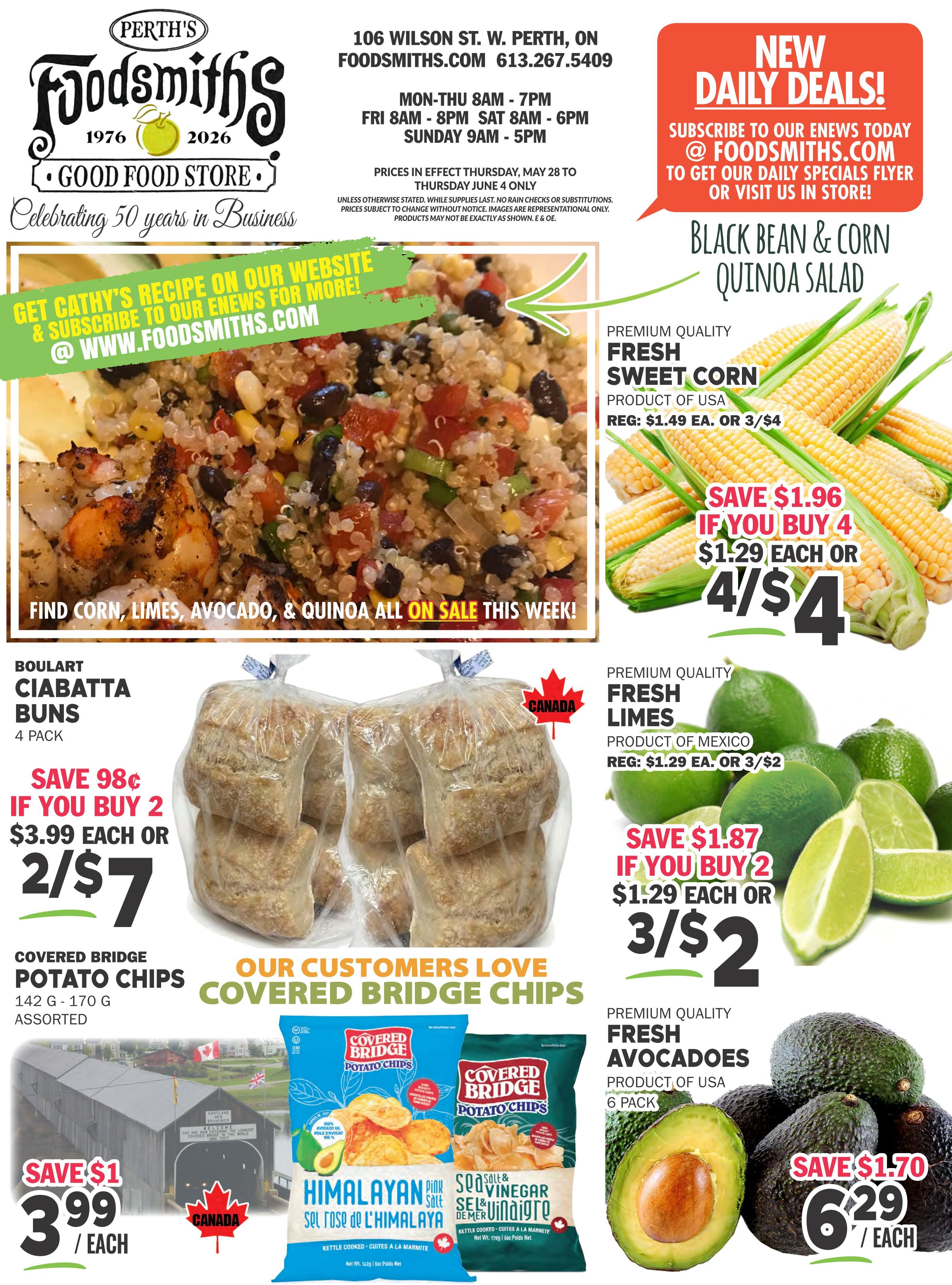 Foodsmiths Flyer May 28 to June 4