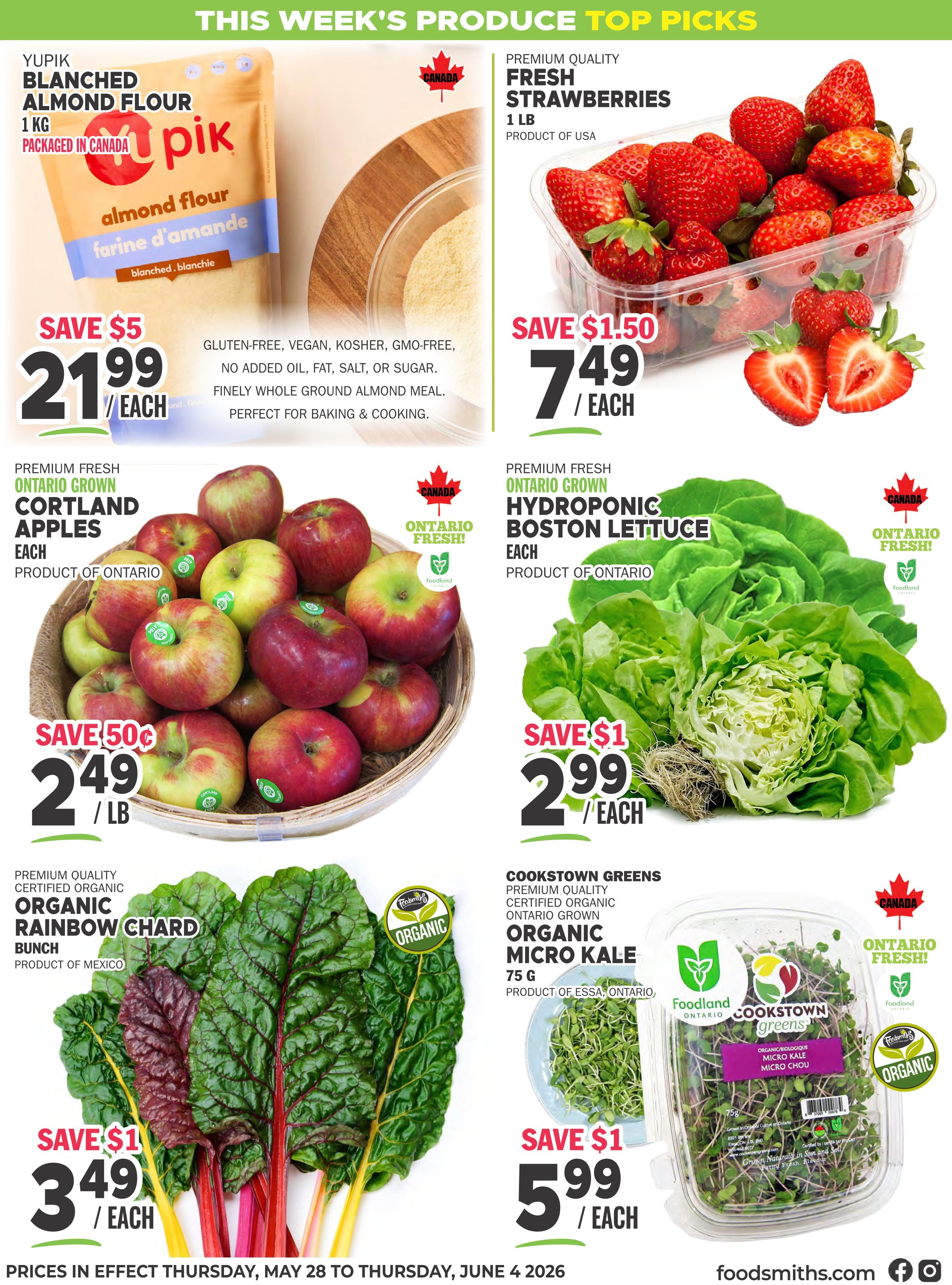 Foodsmiths Flyer May 28 to June 4