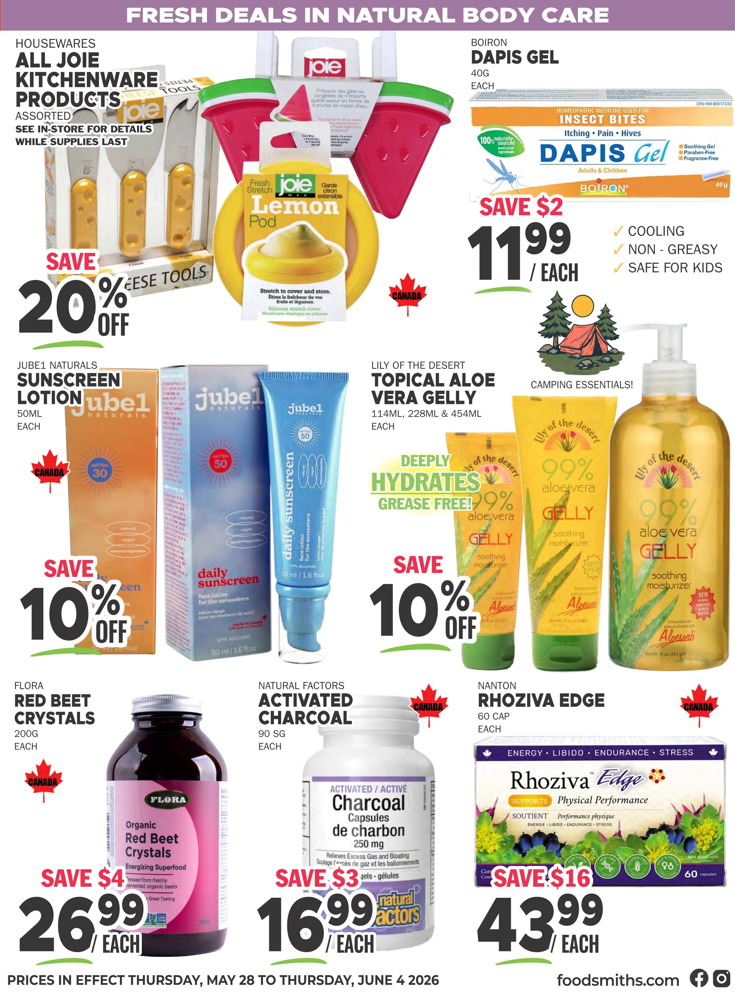 Foodsmiths Flyer May 28 to June 4