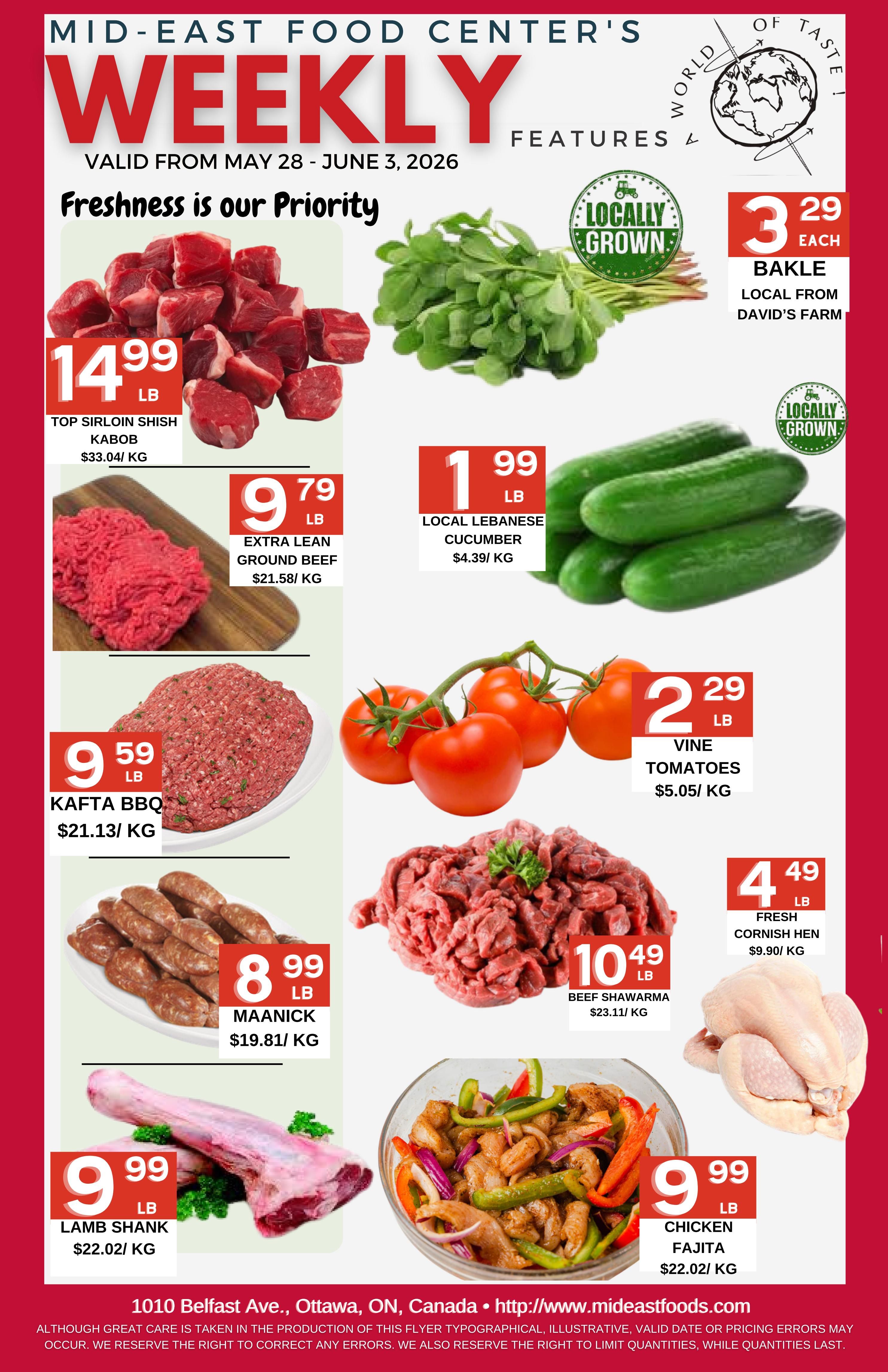 Mid-East Food Centre Flyer May 28 to June 3