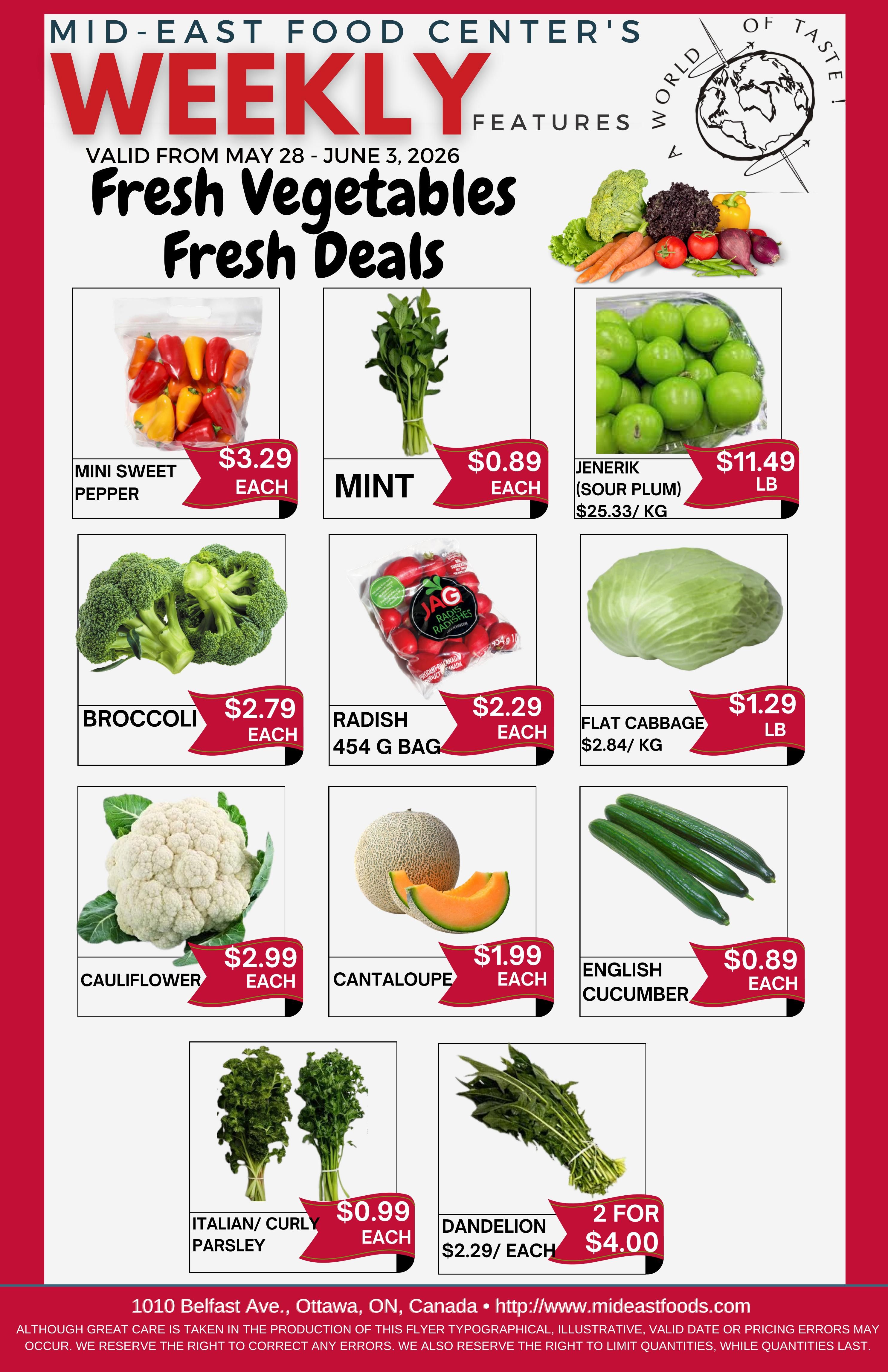 Mid-East Food Centre Flyer May 28 to June 3