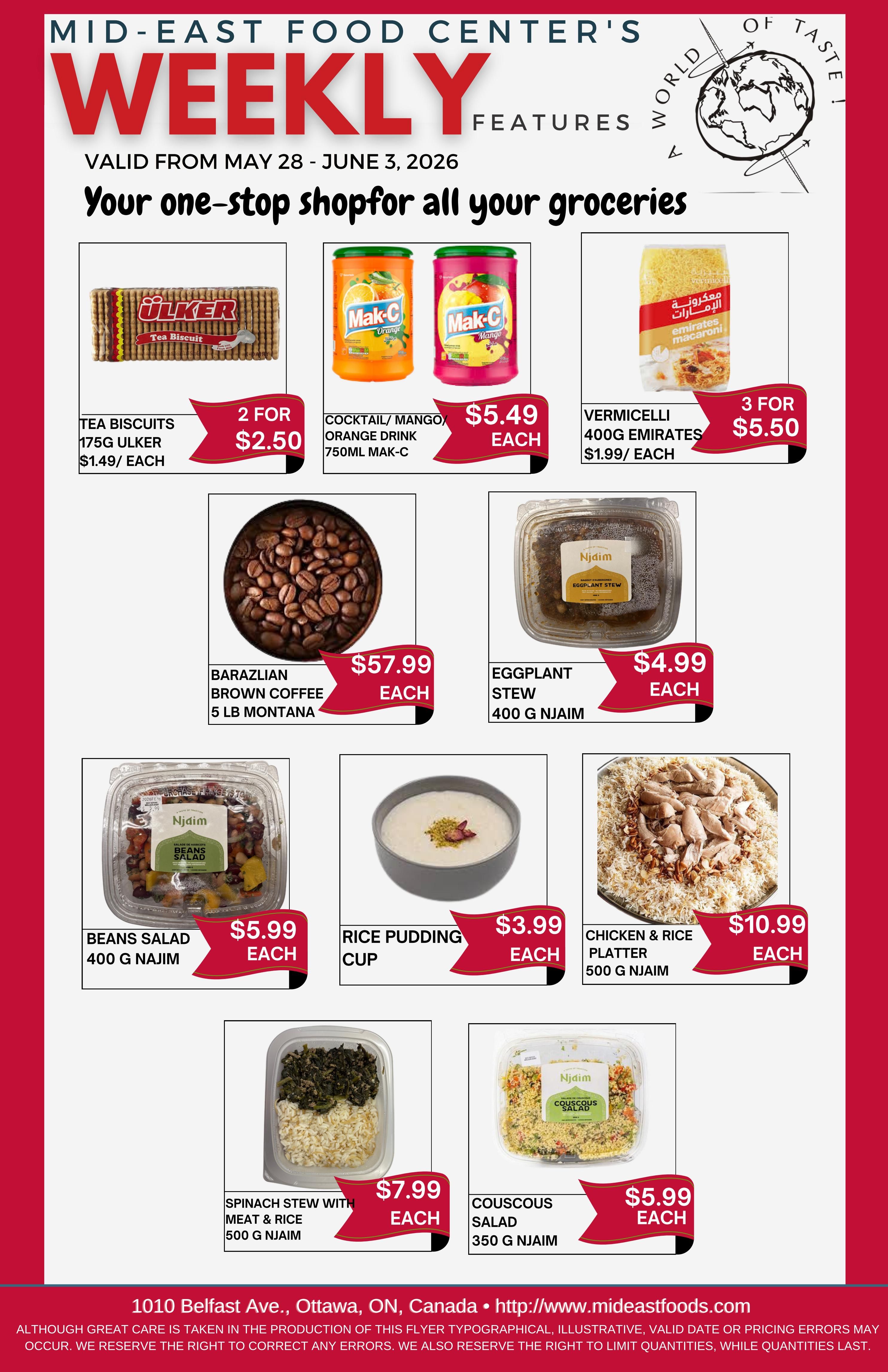 Mid-East Food Centre Flyer May 28 to June 3