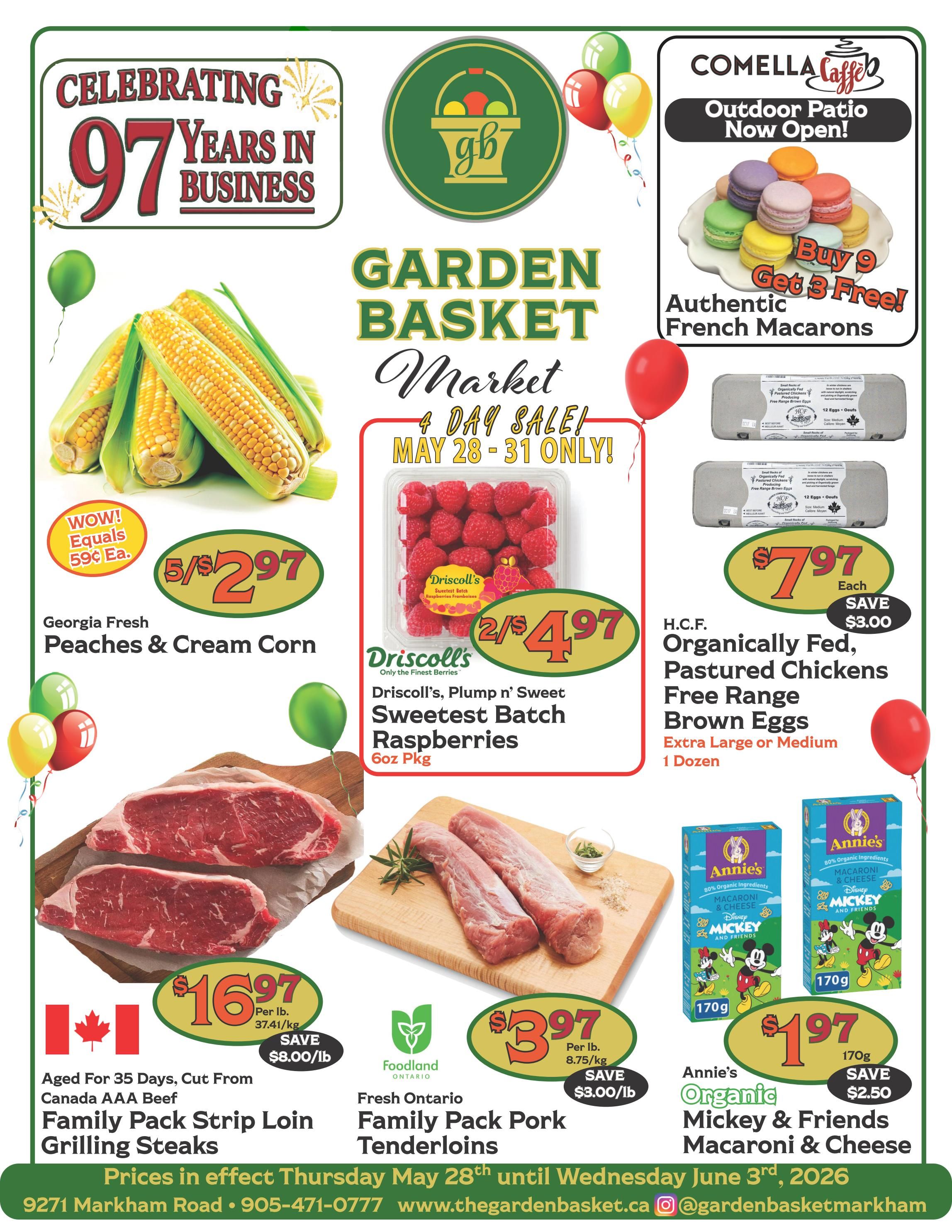 The Garden Basket Flyer May 28 to June 3