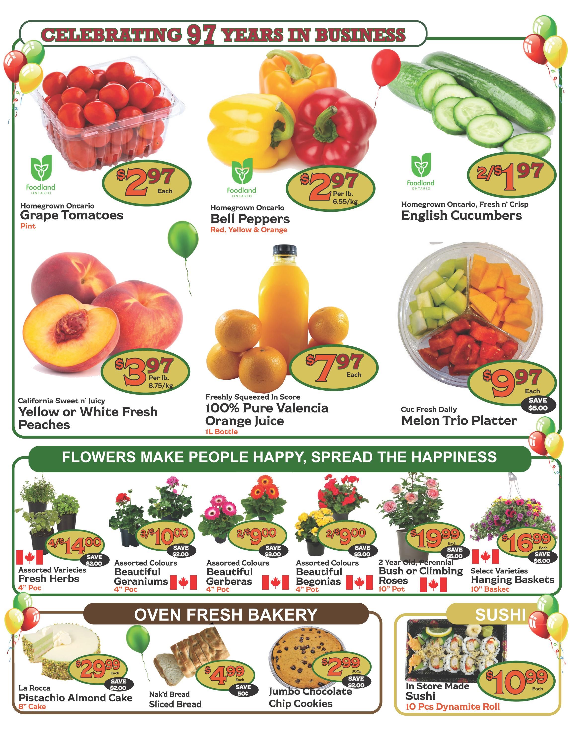 The Garden Basket Flyer May 28 to June 3