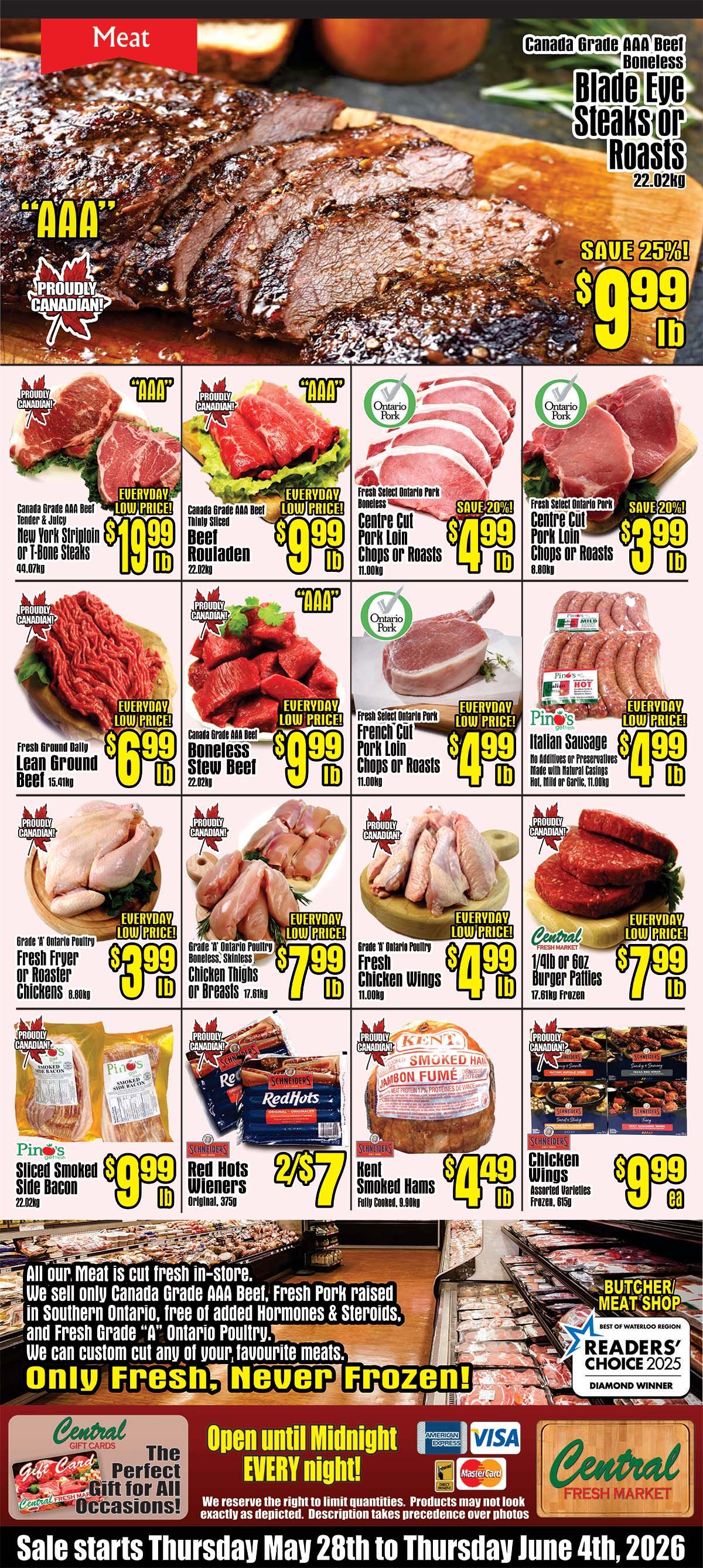 Central Fresh Market Flyer May 28 to June 4