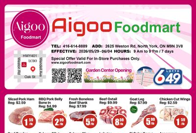 Aigoo Foodmart Flyer May 29 to June 4