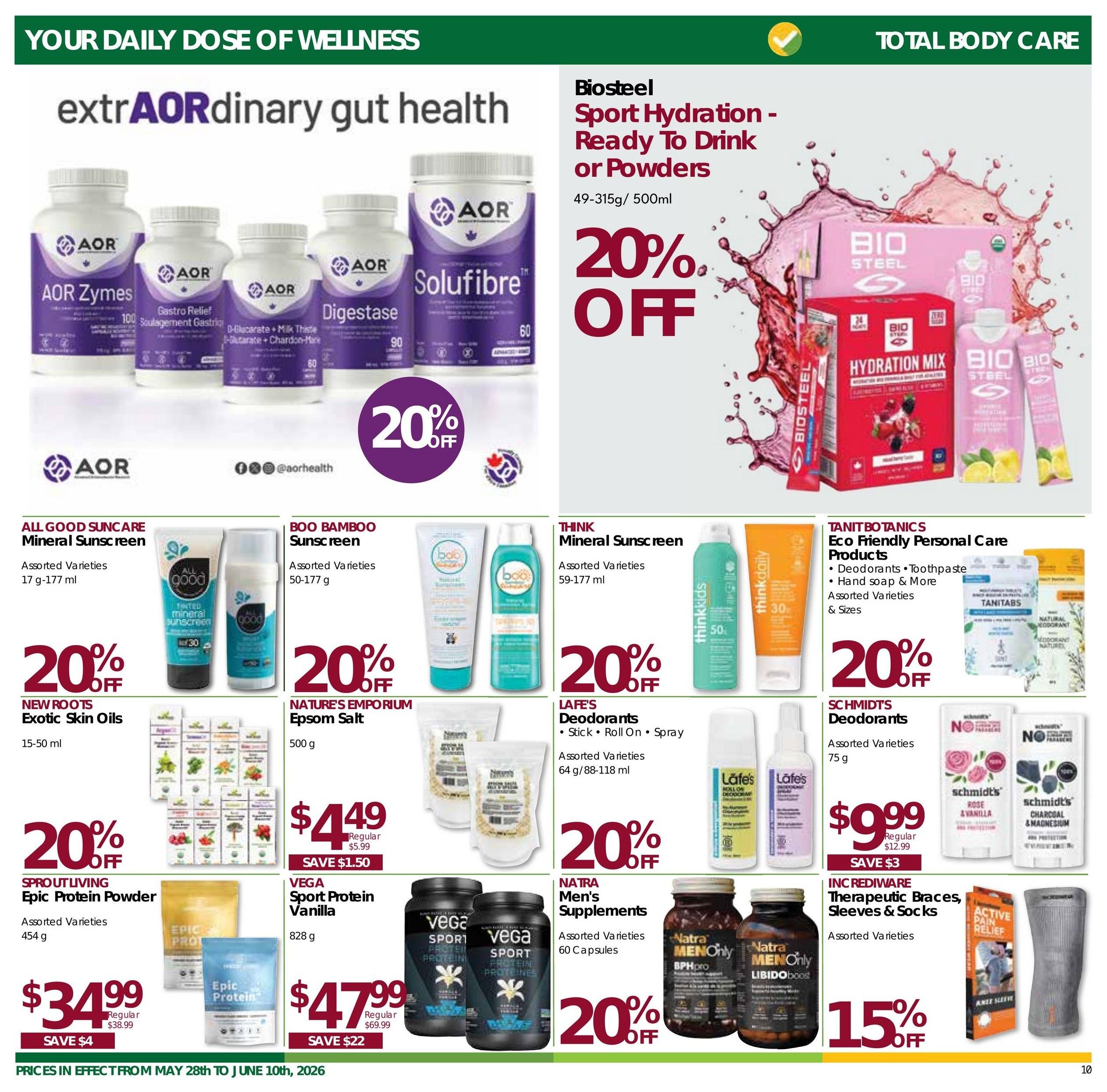 Nature's Emporium Bi-Weekly Flyer May 28 to June 10