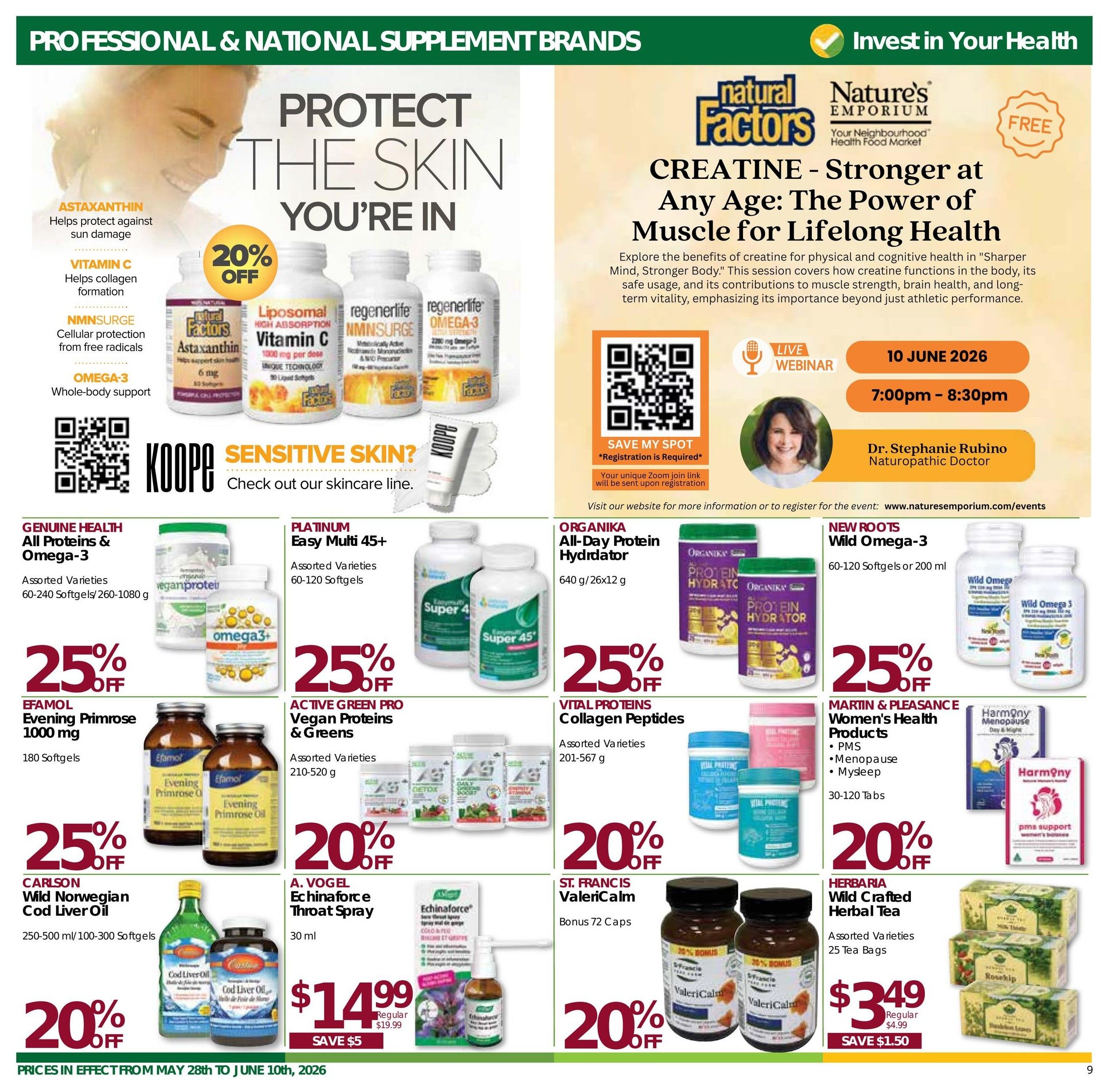 Nature's Emporium Bi-Weekly Flyer May 28 to June 10