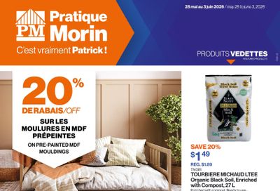 Patrick Morin Flyer May 28 to June 3
