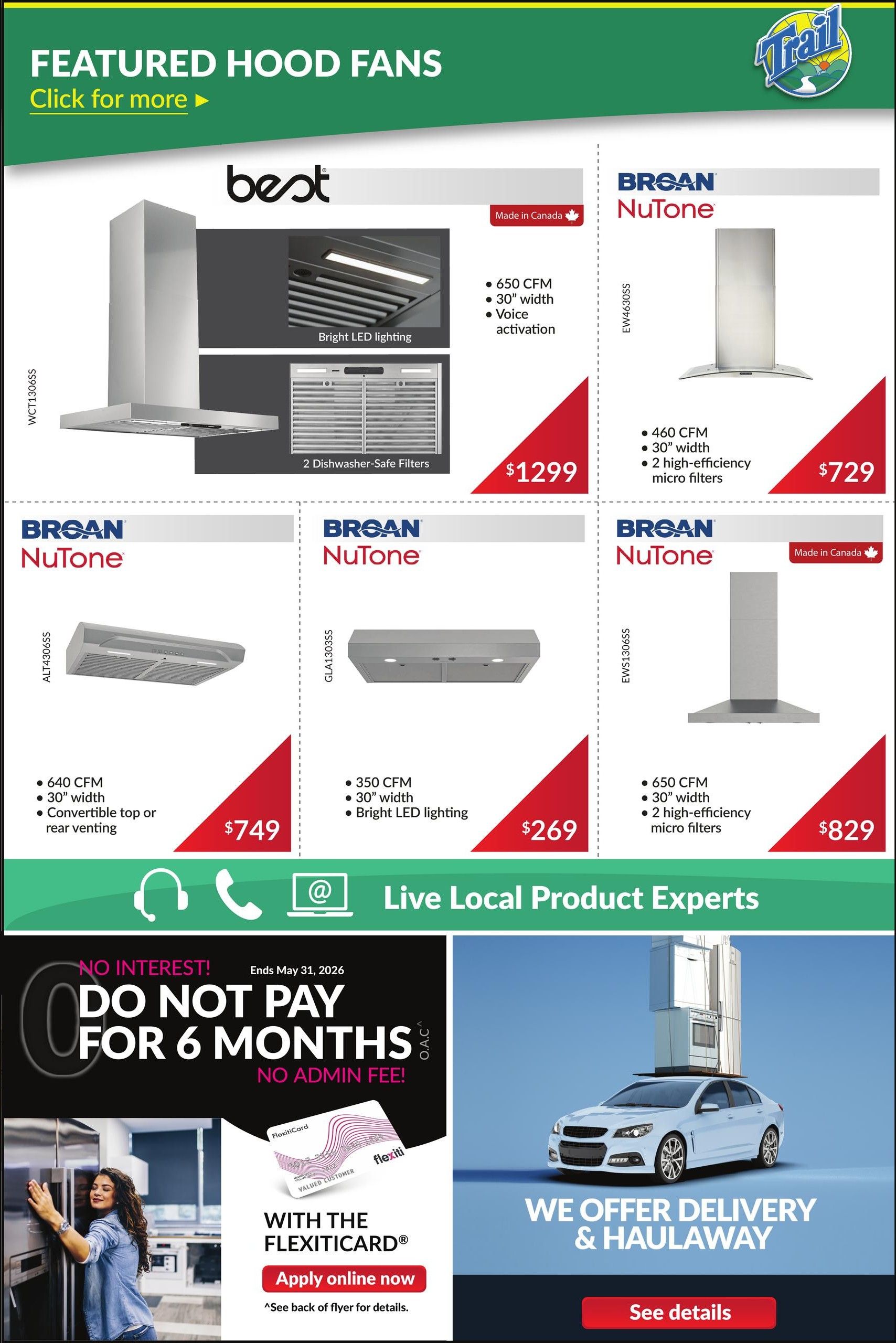 Trail Appliances (AB & SK) Flyer May 28 to June 3