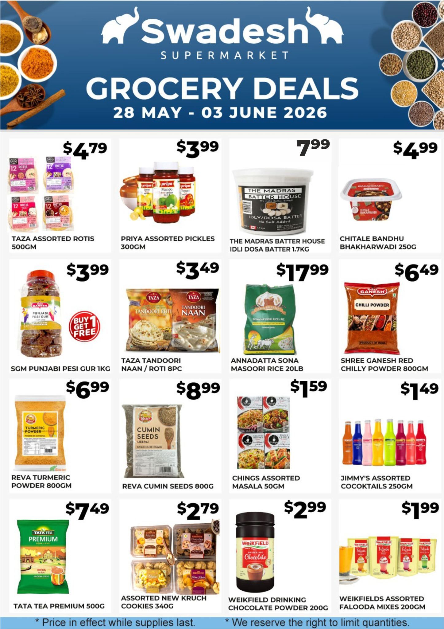 Swadesh Supermarket Flyer May 28 to June 3