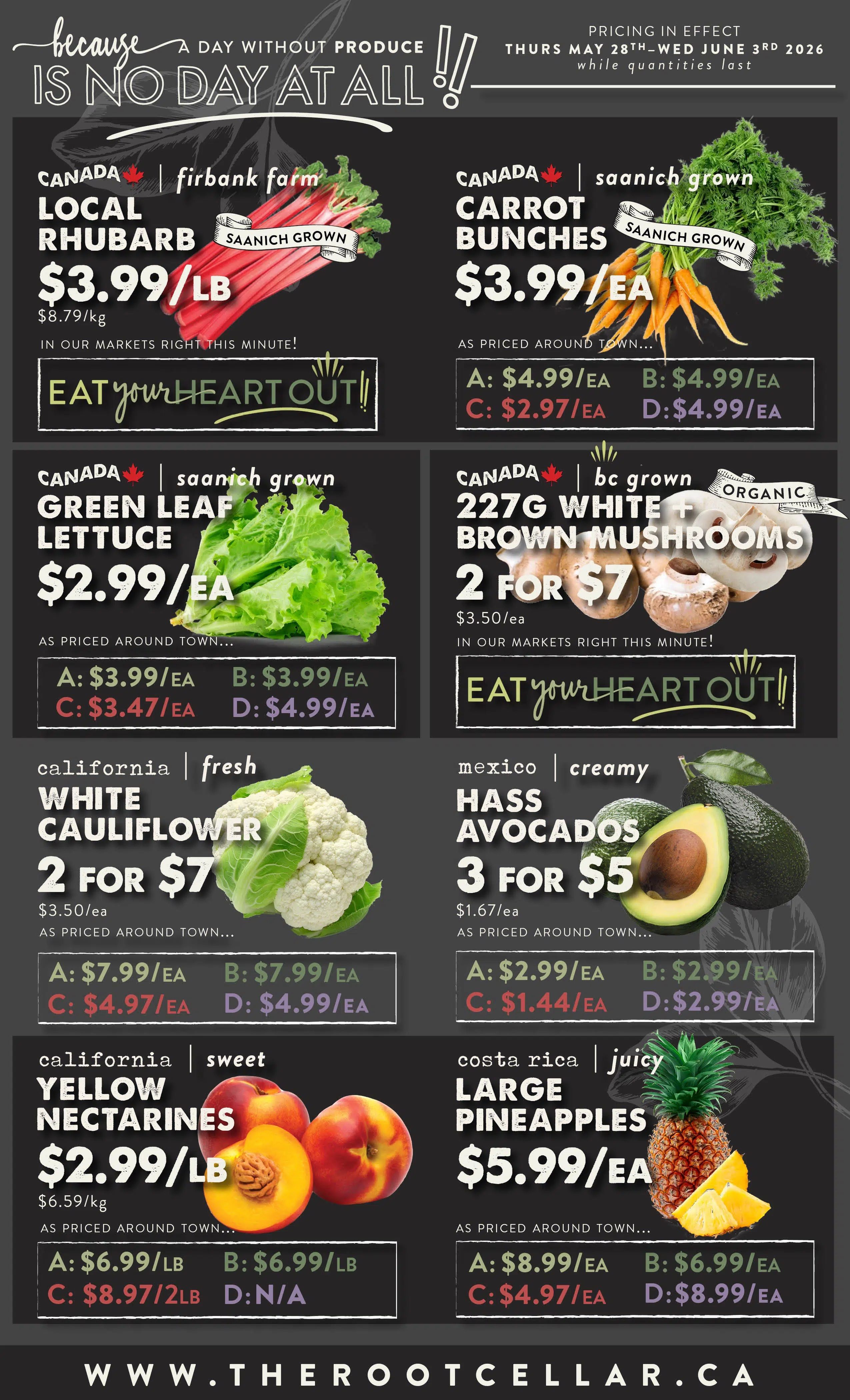 The Root Cellar Flyer May 28 to June 3