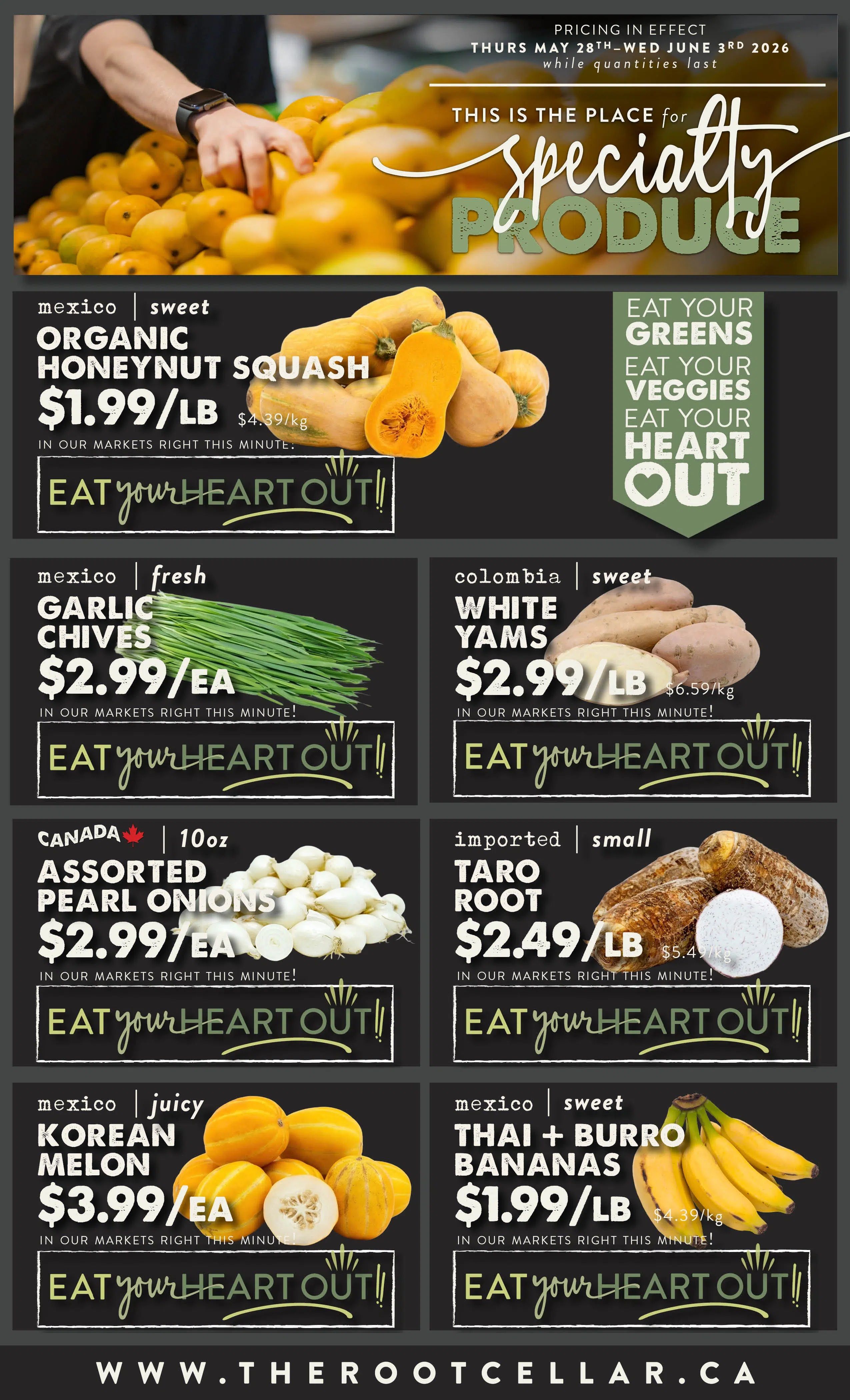 The Root Cellar Flyer May 28 to June 3