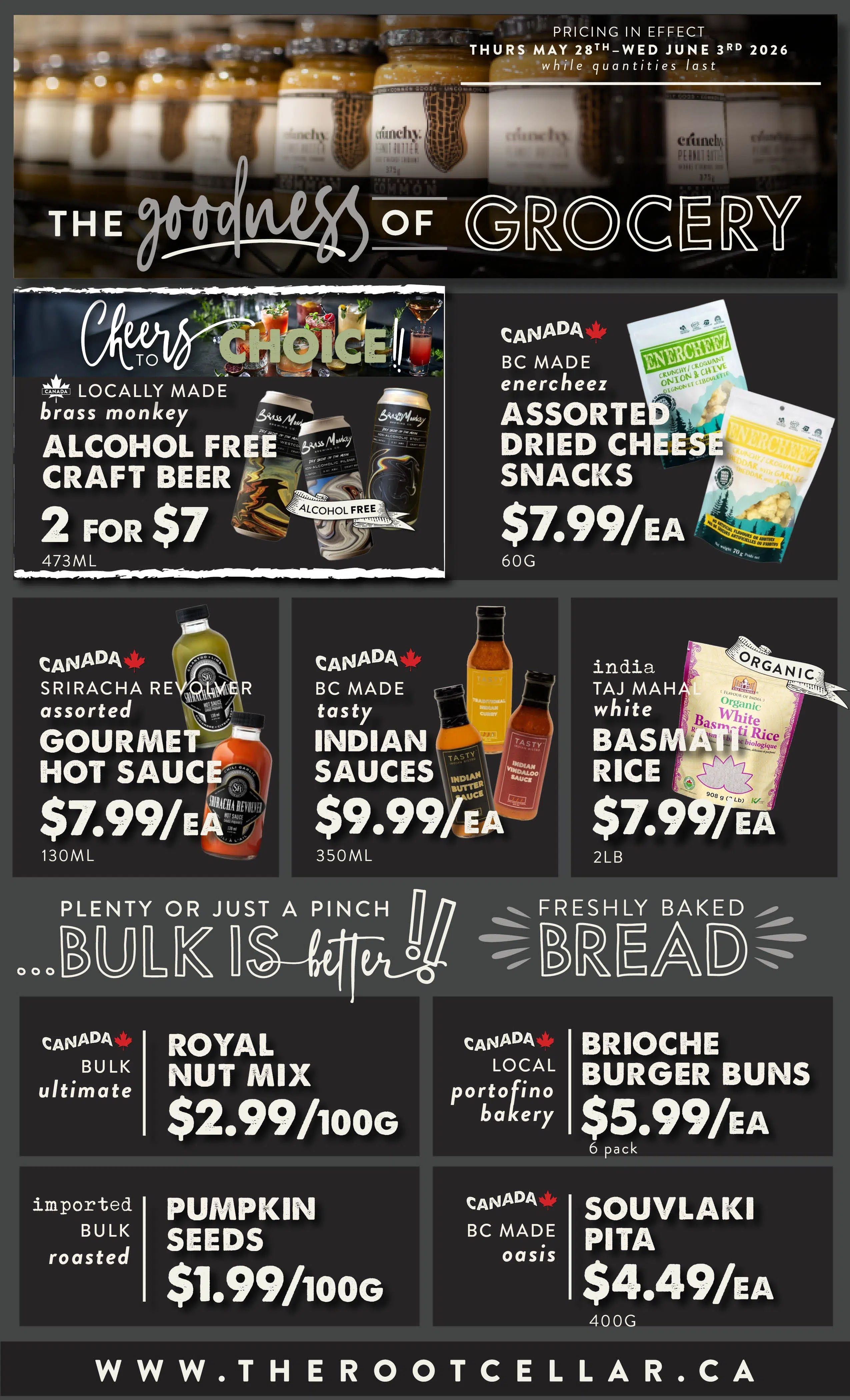 The Root Cellar Flyer May 28 to June 3