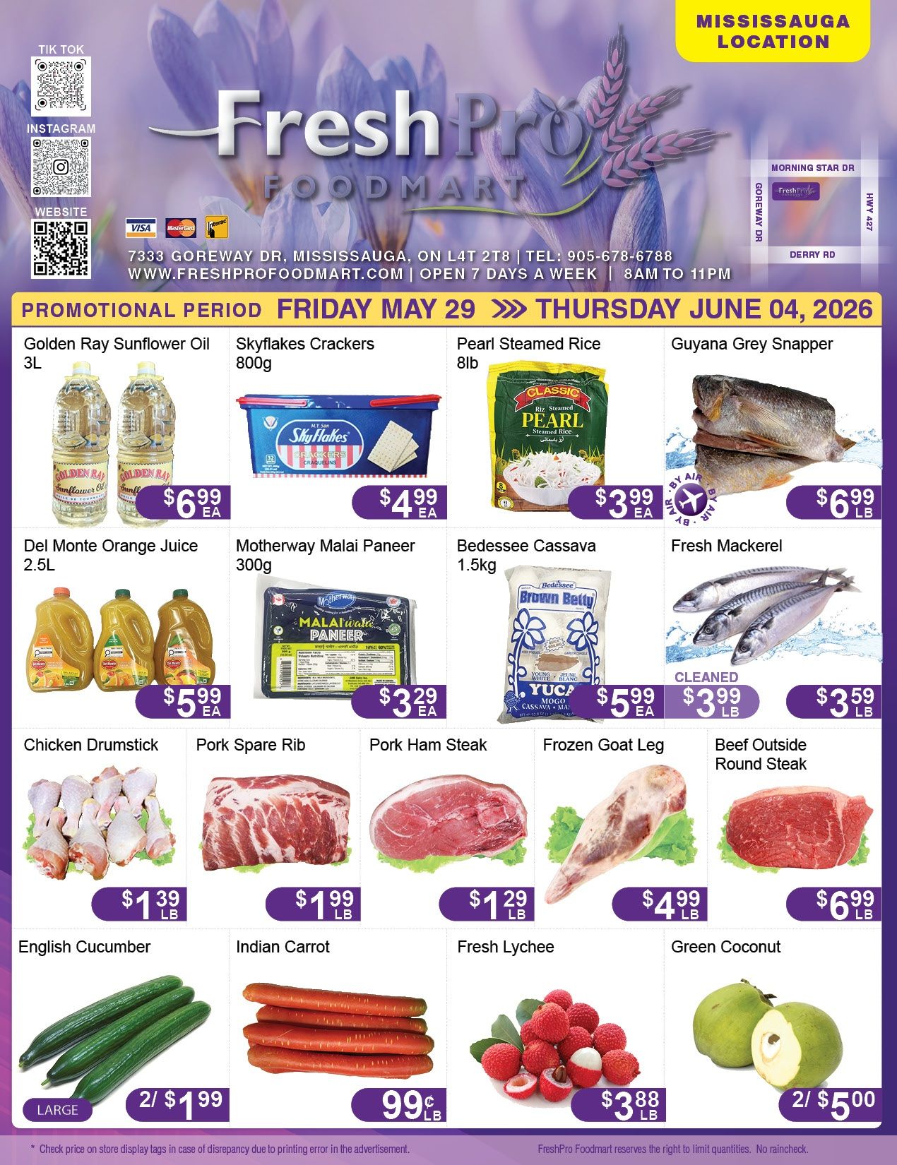 FreshPro Foodmart (Mississauga) Flyer May 29 to June 4