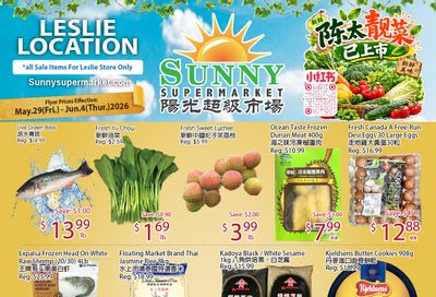 Sunny Supermarket (Leslie) Flyer May 29 to June 4