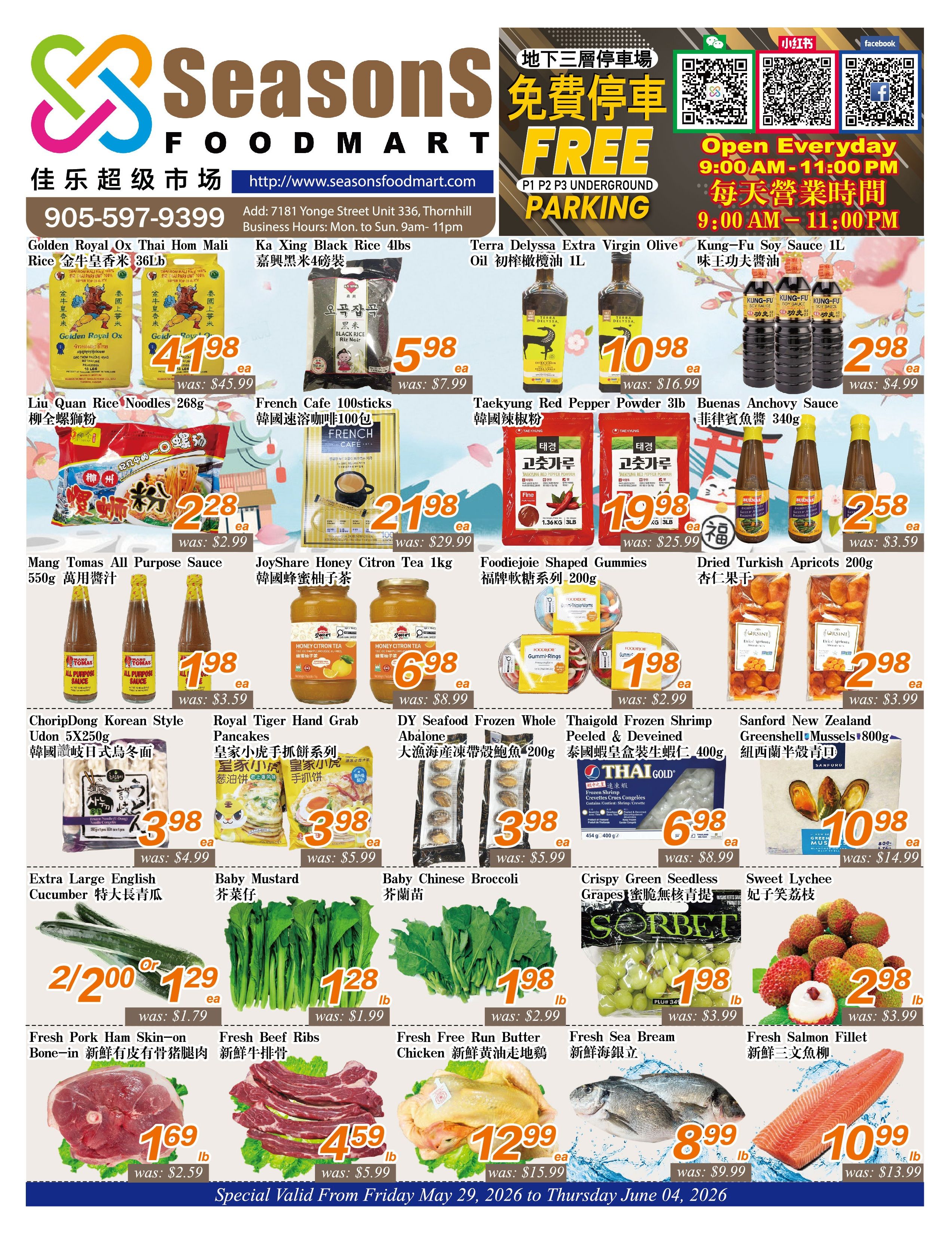 Seasons Food Mart (Thornhill) Flyer May 29 to June 4