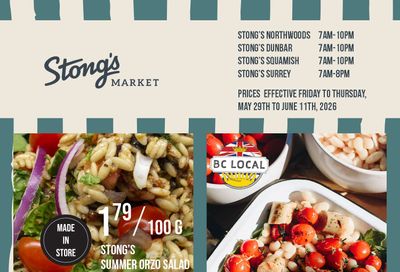 Stong's Market Flyer May 29 to June 11