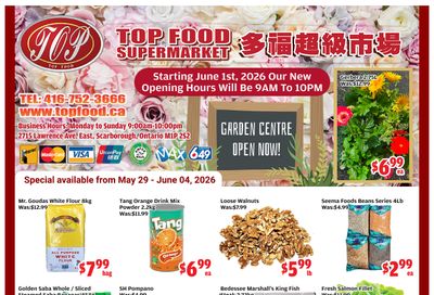 Top Food Supermarket Flyer May 29 to June 4