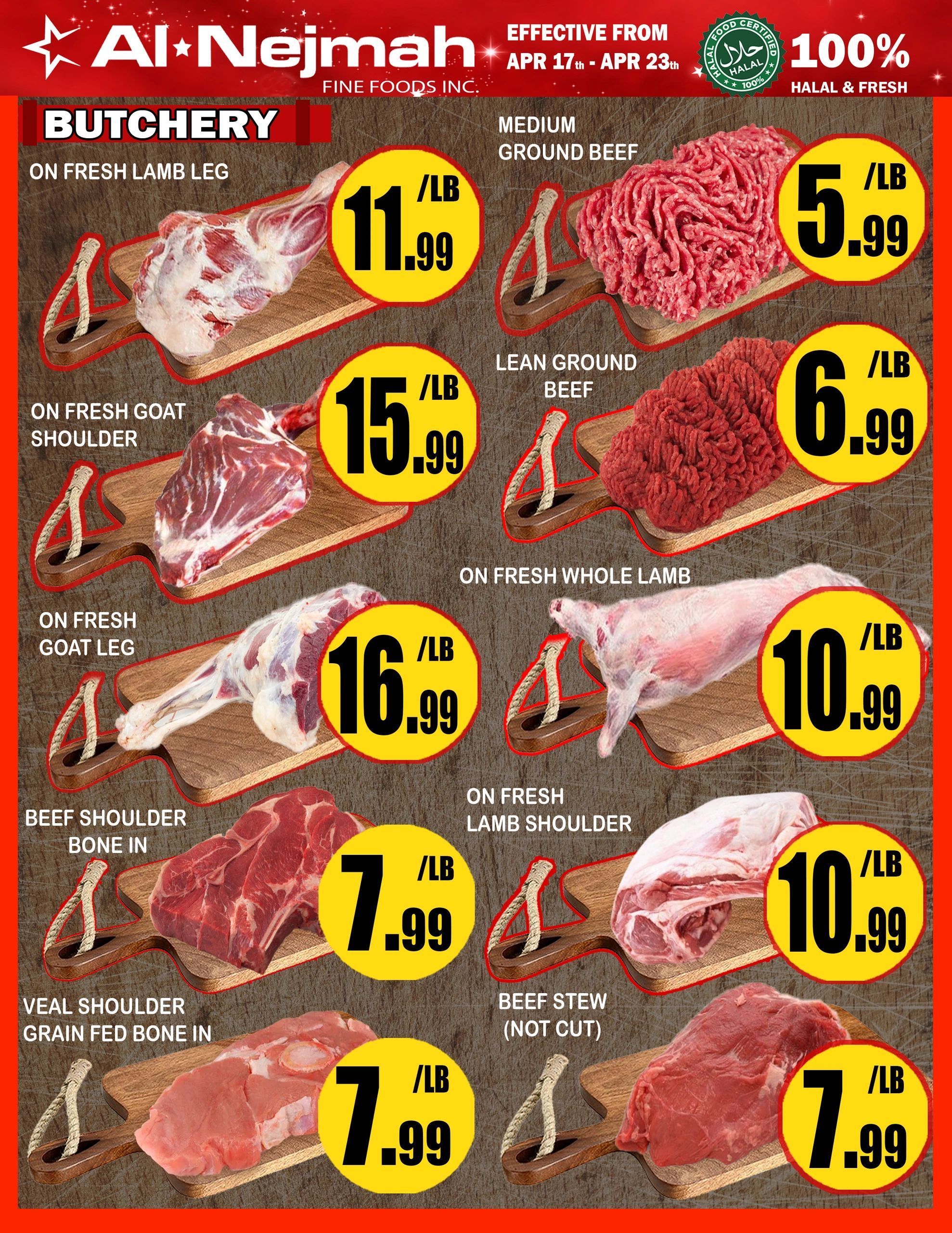 Alnejmah Fine Foods Inc. Flyer May 29 to June 4