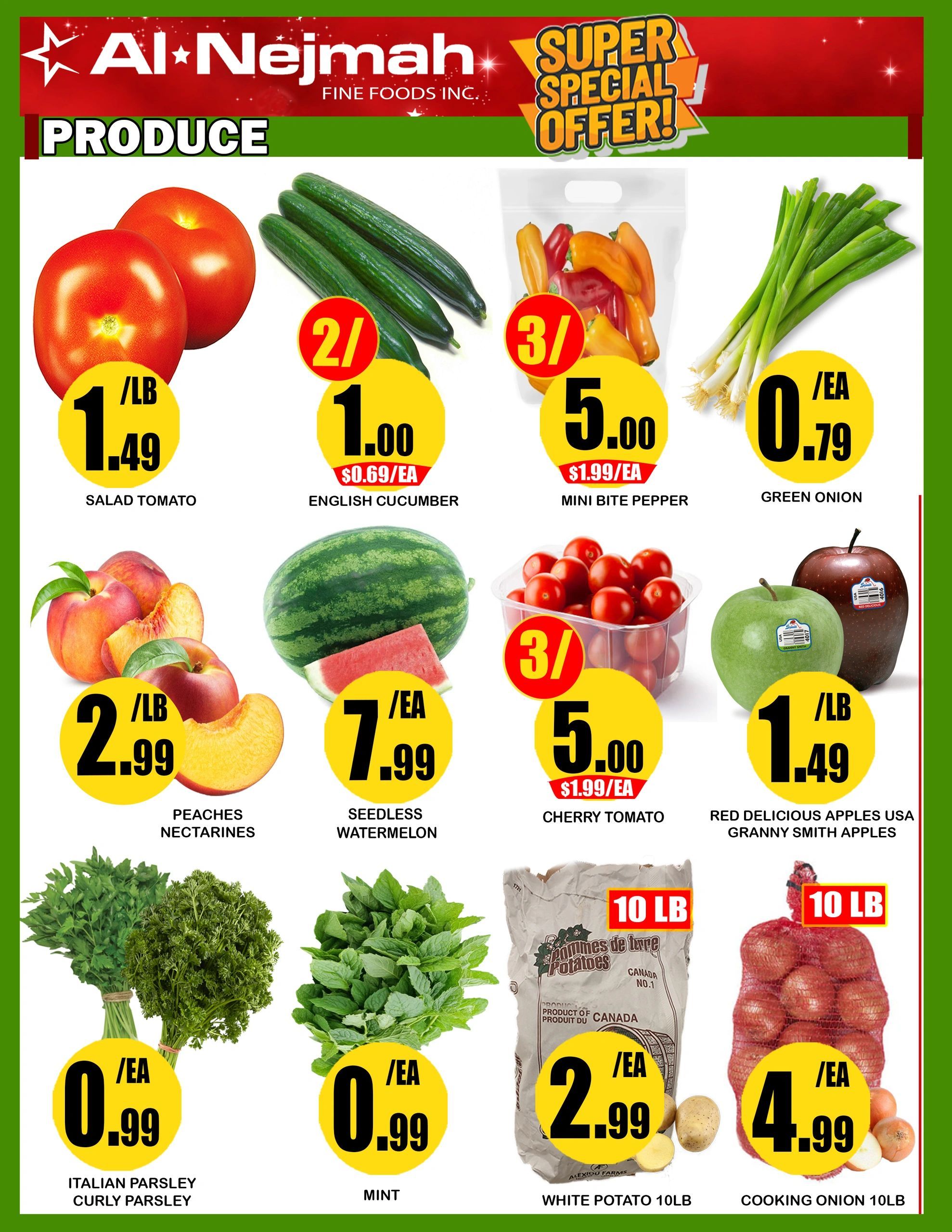 Alnejmah Fine Foods Inc. Flyer May 29 to June 4