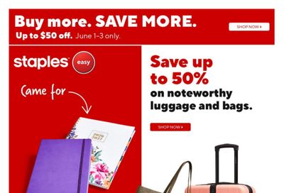 Staples Flyer May 29 to June 4