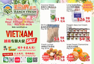 Ranch Fresh Supermarket Flyer May 29 to June 4