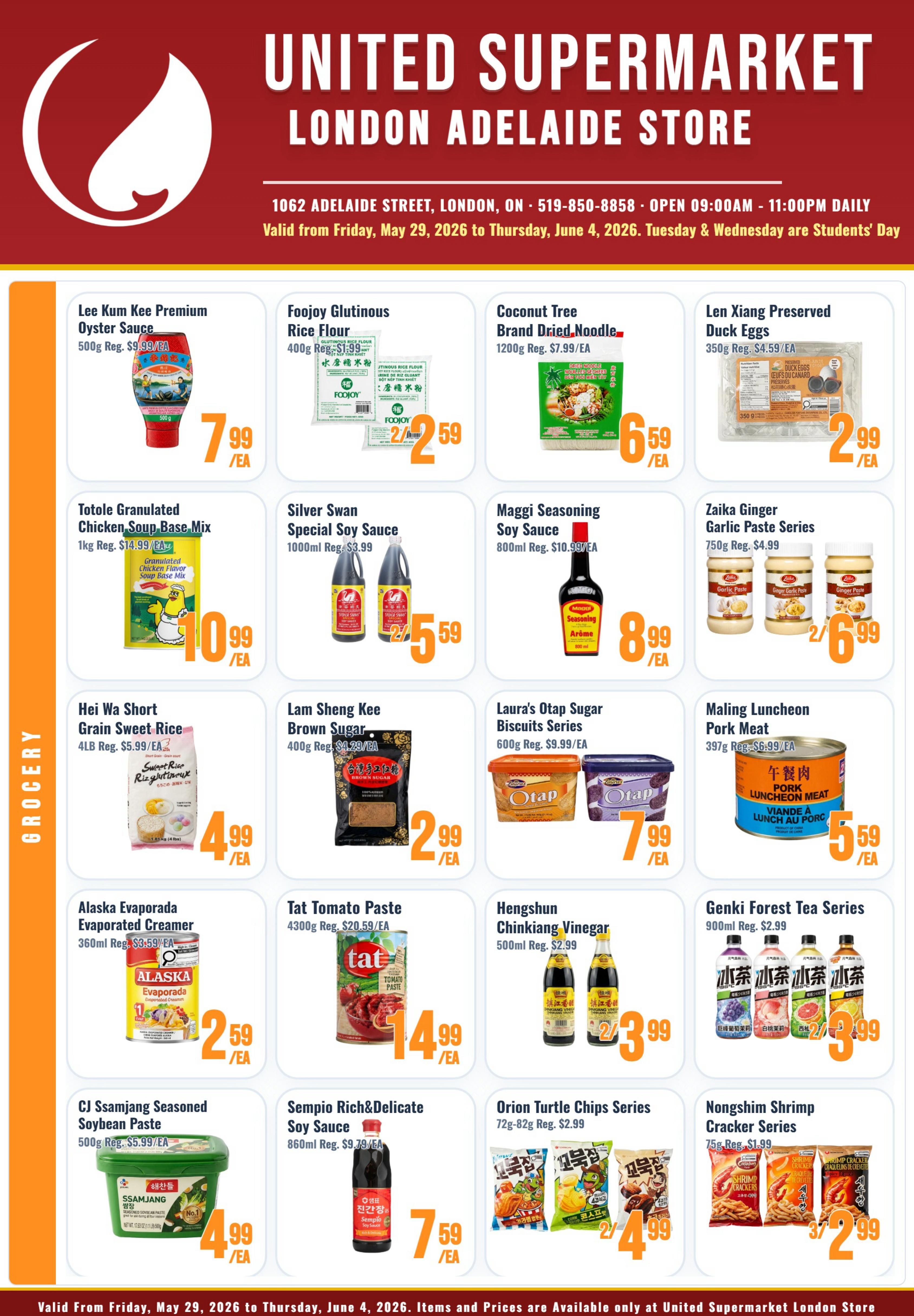 United Supermarket (London) Flyer May 29 to June 4