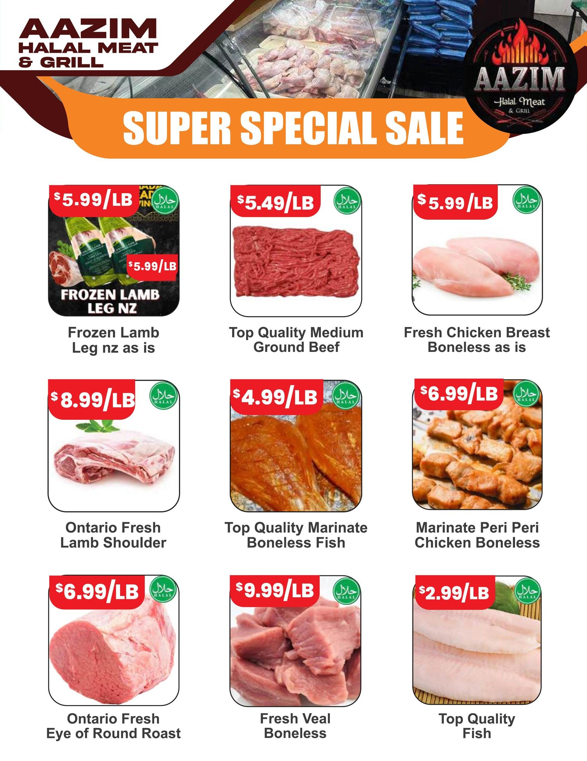 Aazim Halal Meat & Grill Flyer May 28 to June 3