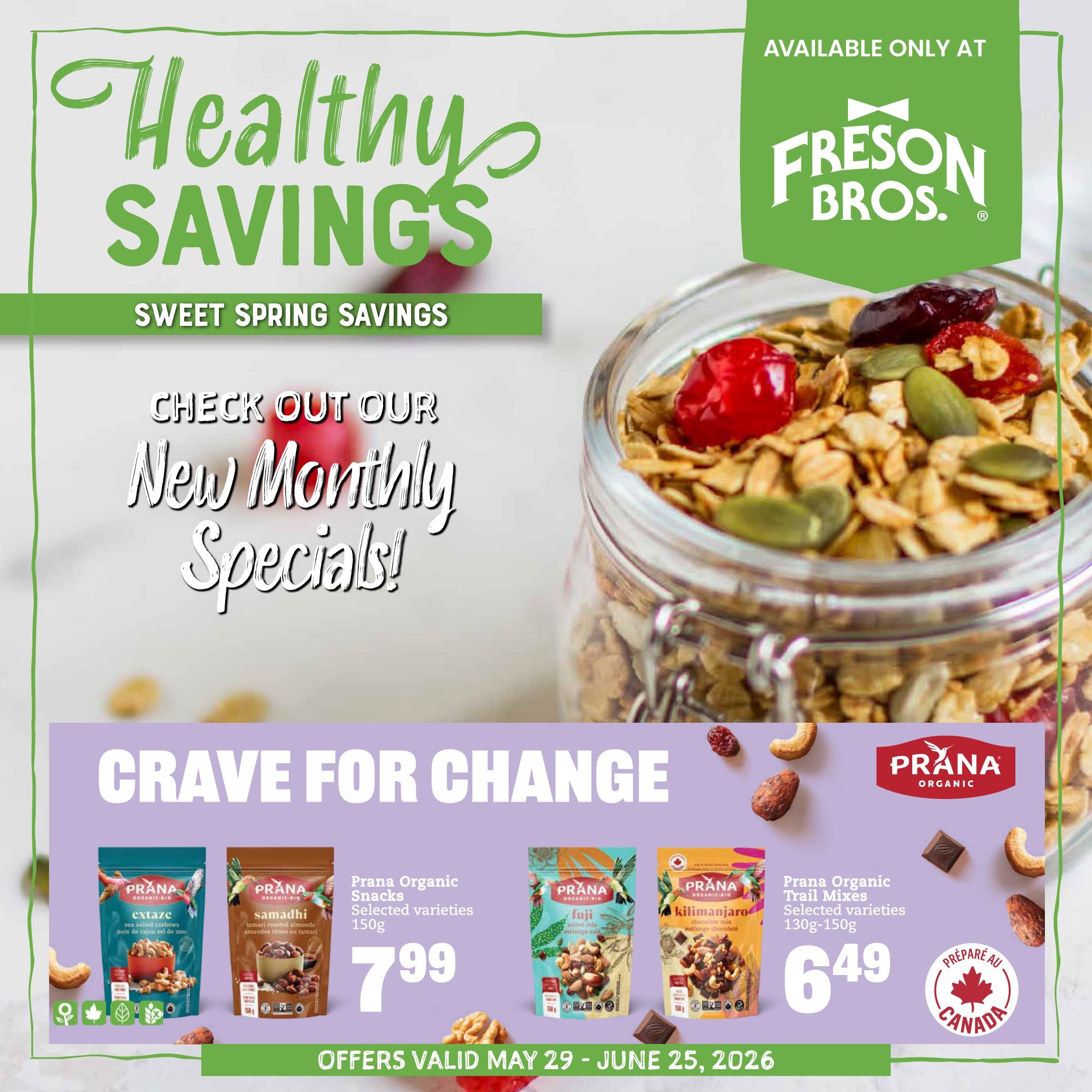 Freson Bros. Healthy Savings Flyer May 29 to June 25