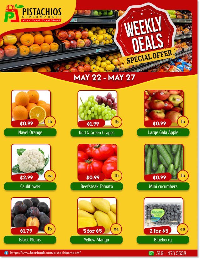 Pistachios Supermarket Flyer May 29 to June 3