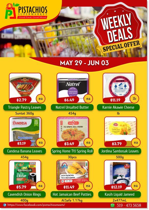 Pistachios Supermarket Flyer May 29 to June 3