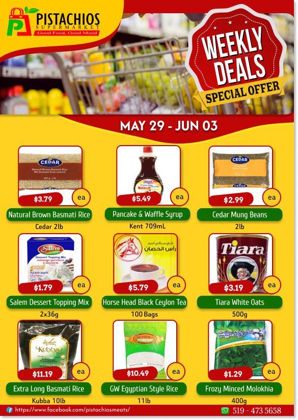 Pistachios Supermarket Flyer May 29 to June 3