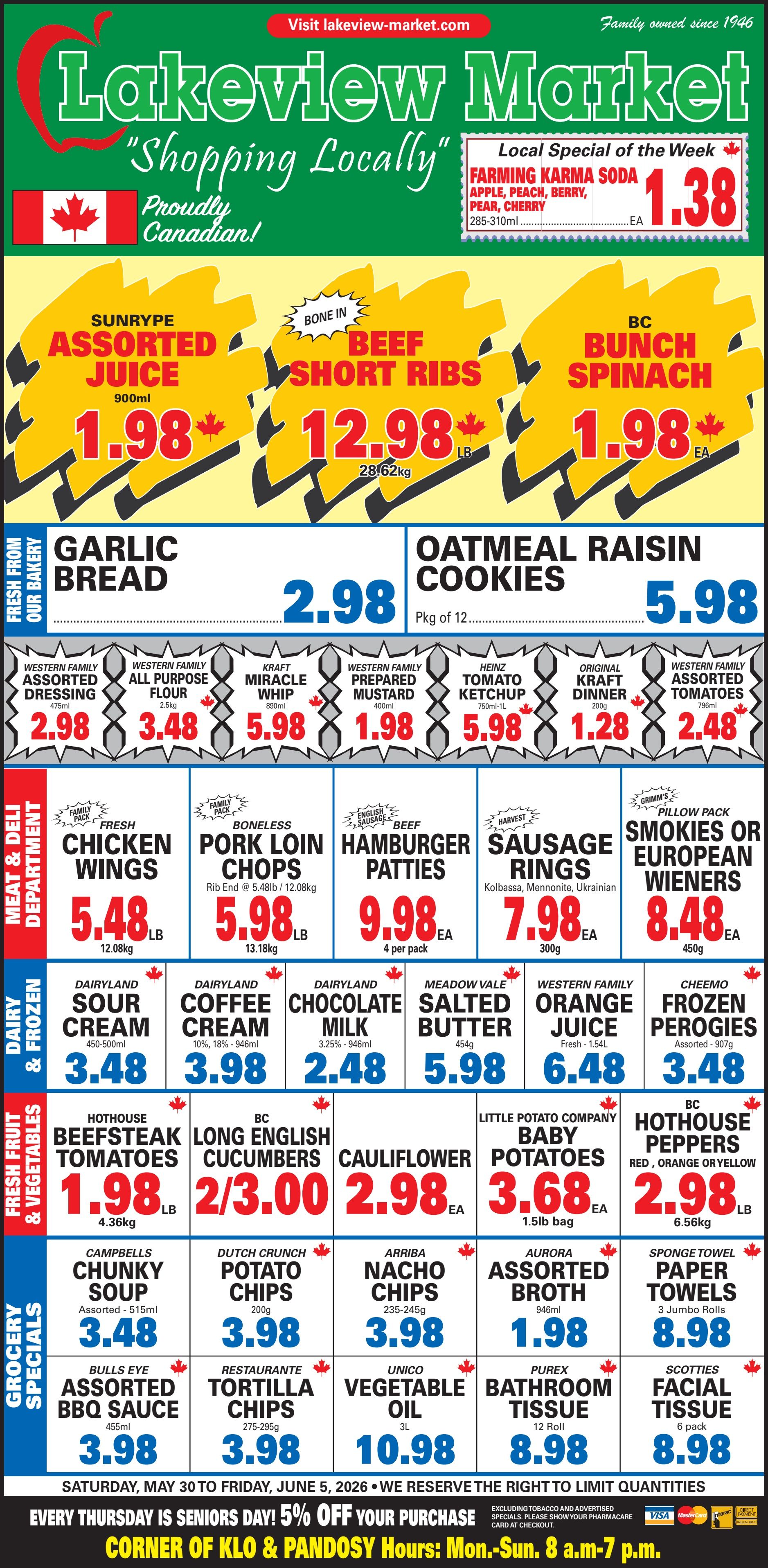 Lakeview Market Flyer May 30 to June 5