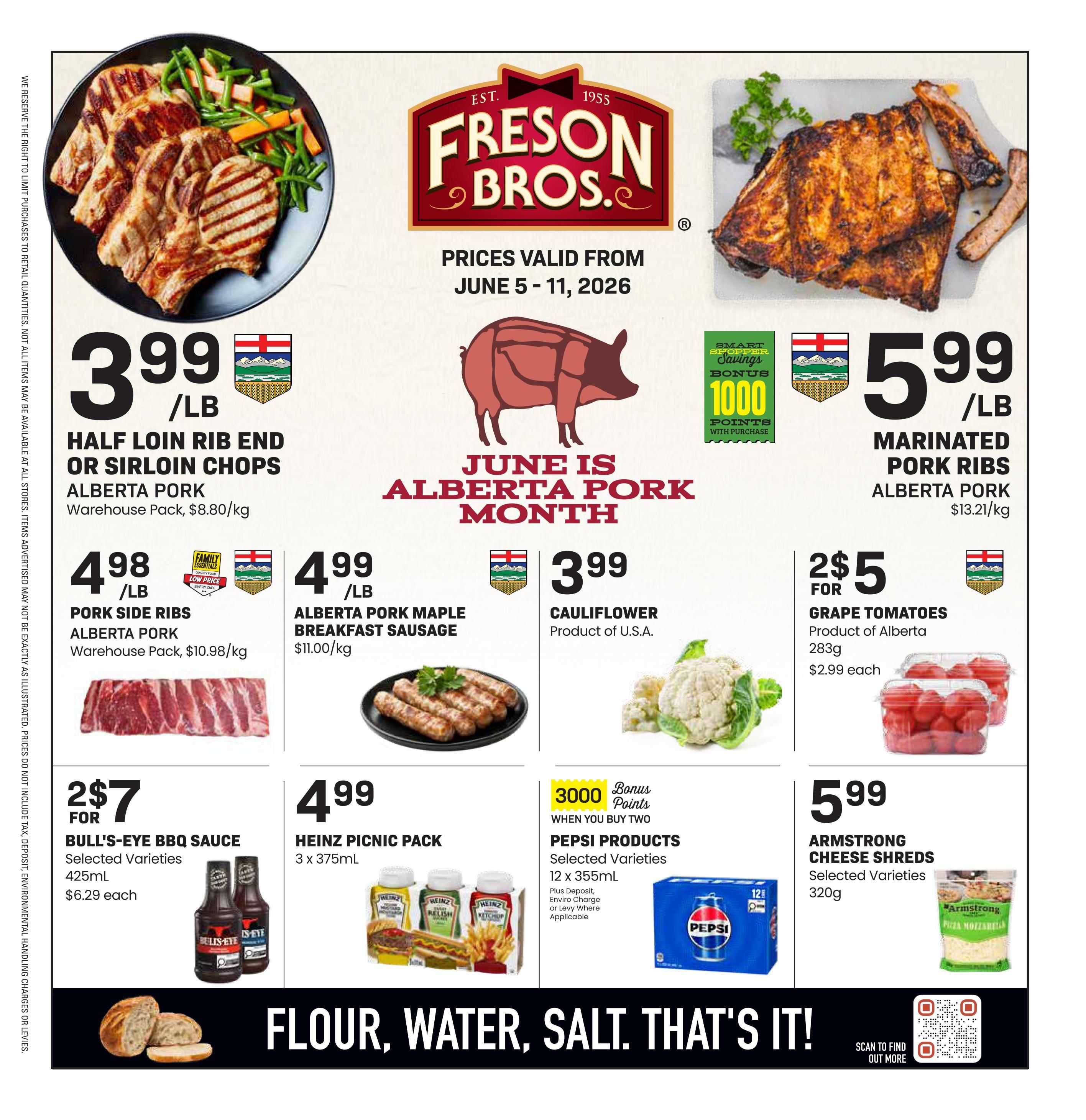 Freson Bros. Flyer June 5 to 11