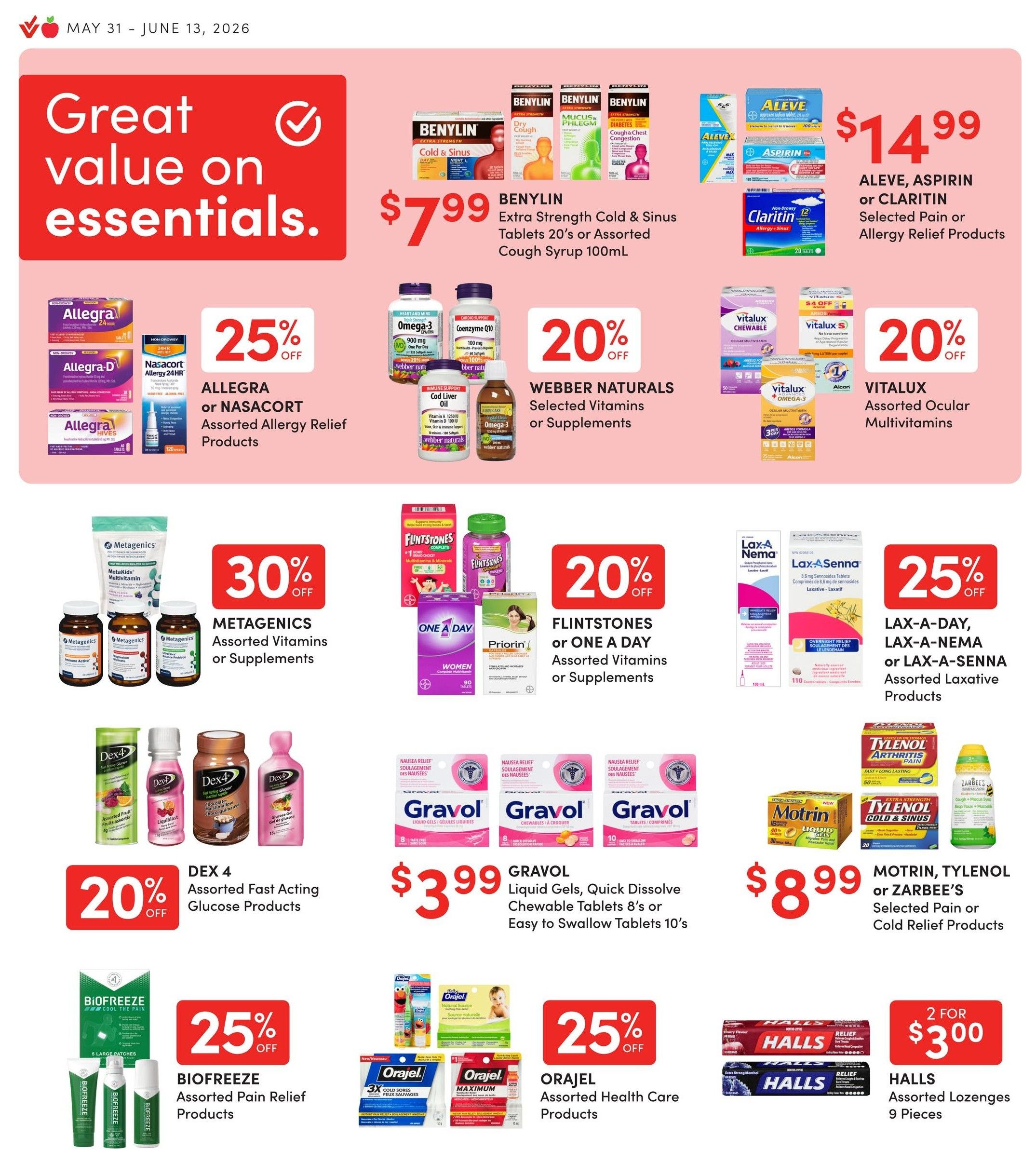 Apple Drugs Flyer May 31 to June 13