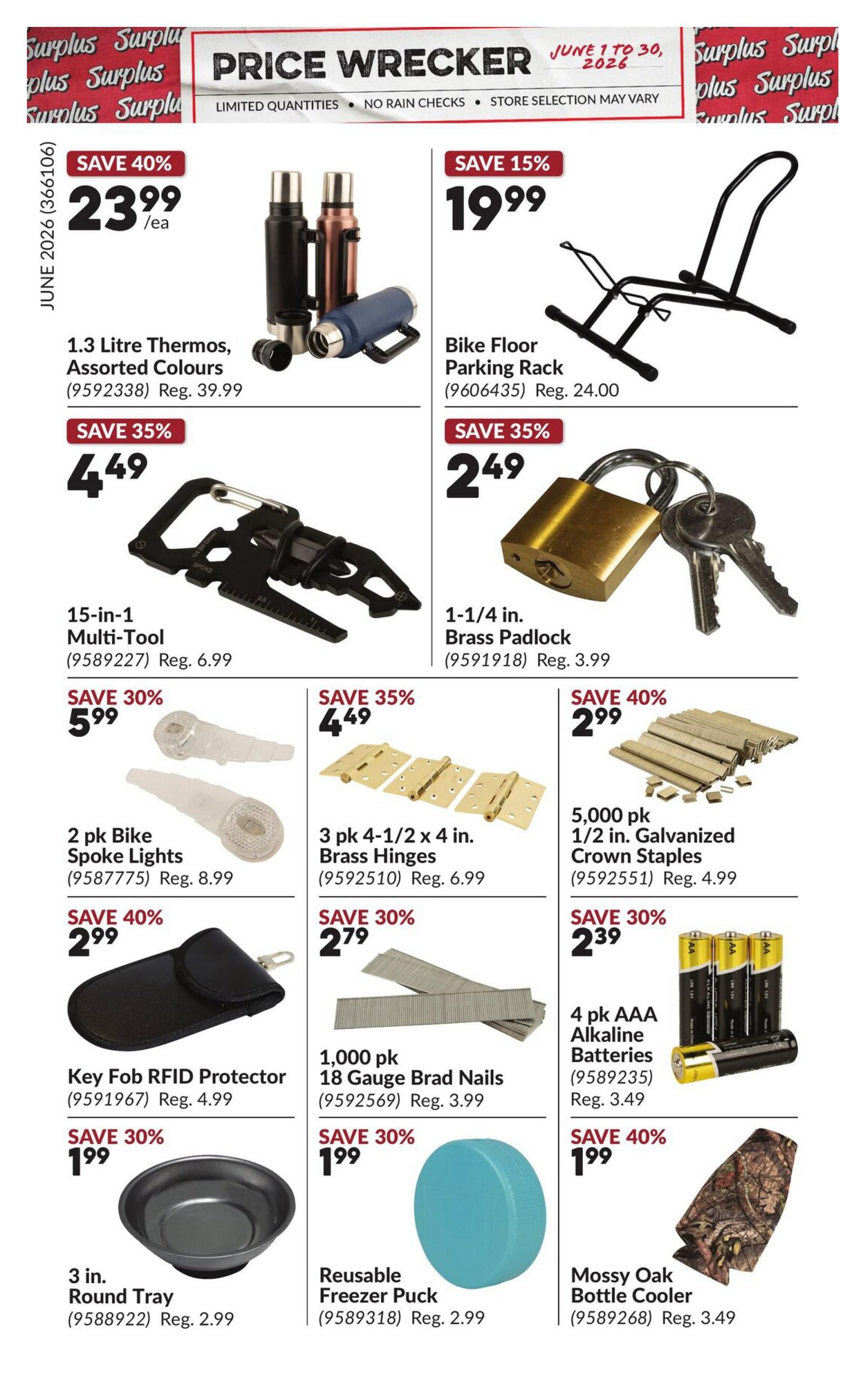 Princess Auto Price Wrecker Flyer June 1 to 30