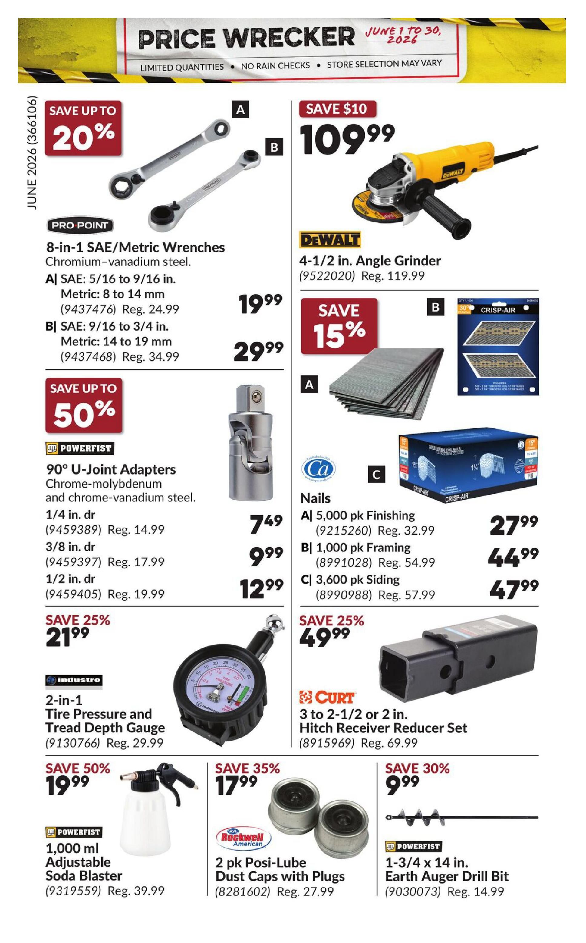 Princess Auto Price Wrecker Flyer June 1 to 30