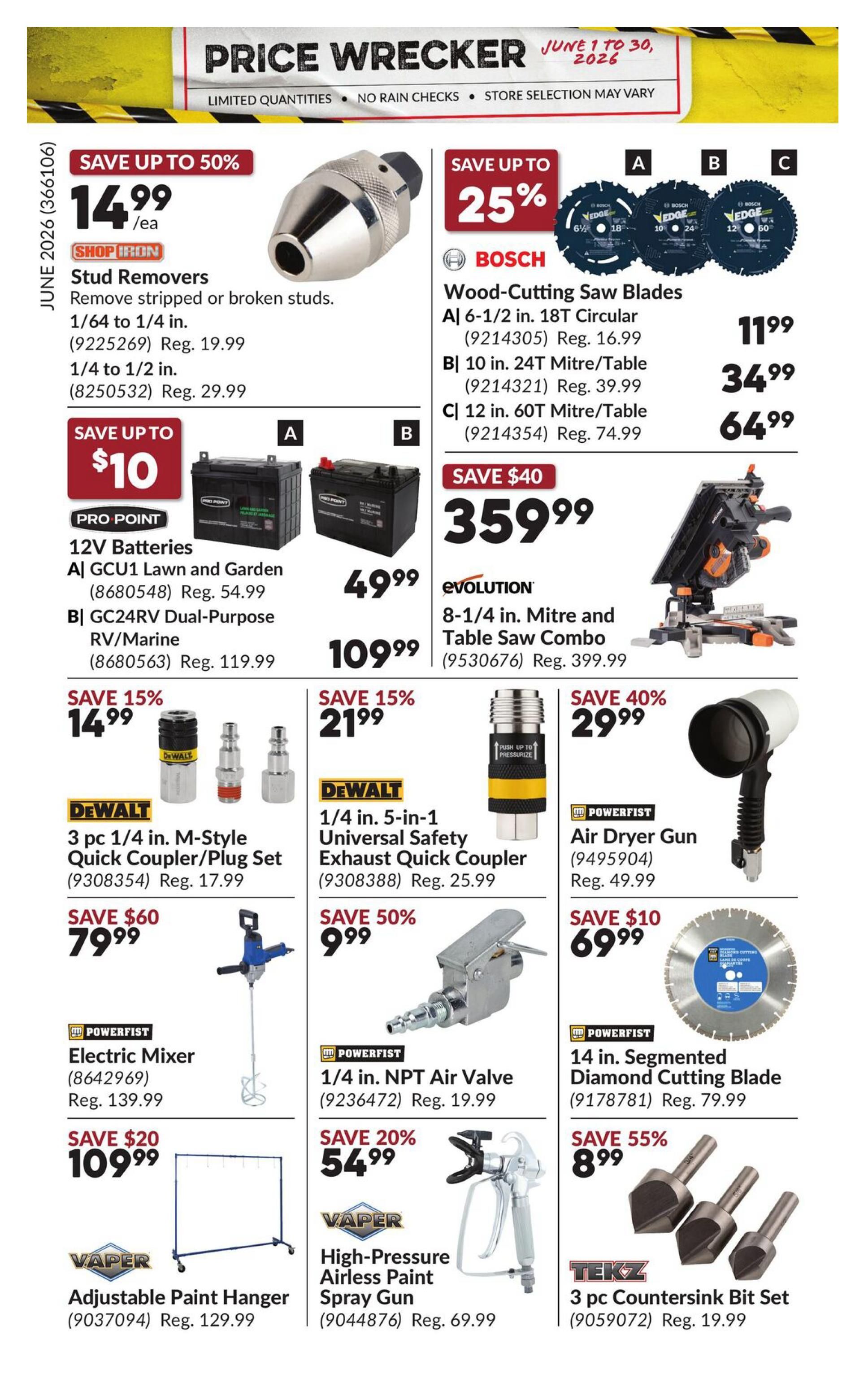 Princess Auto Price Wrecker Flyer June 1 to 30