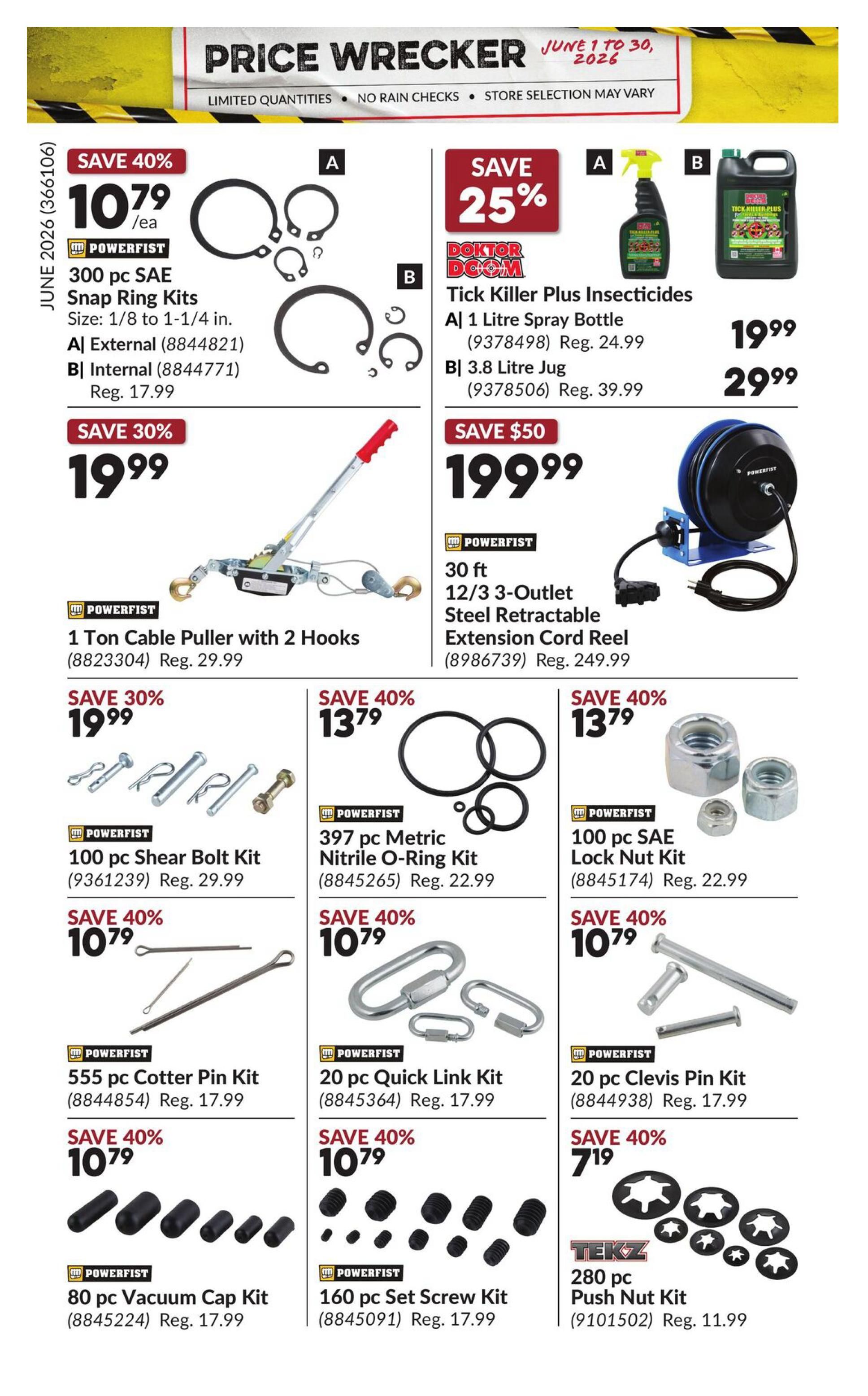 Princess Auto Price Wrecker Flyer June 1 to 30