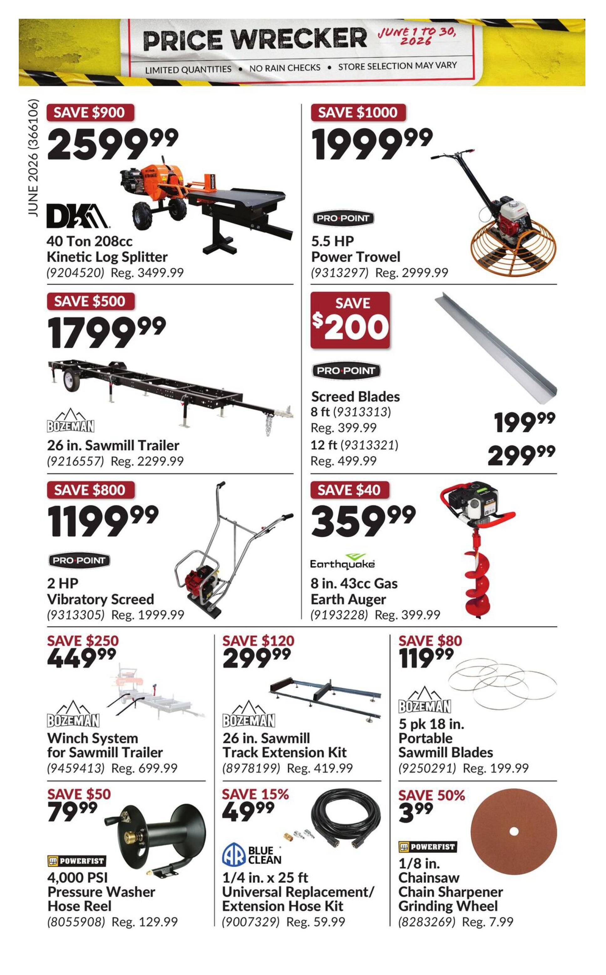 Princess Auto Price Wrecker Flyer June 1 to 30